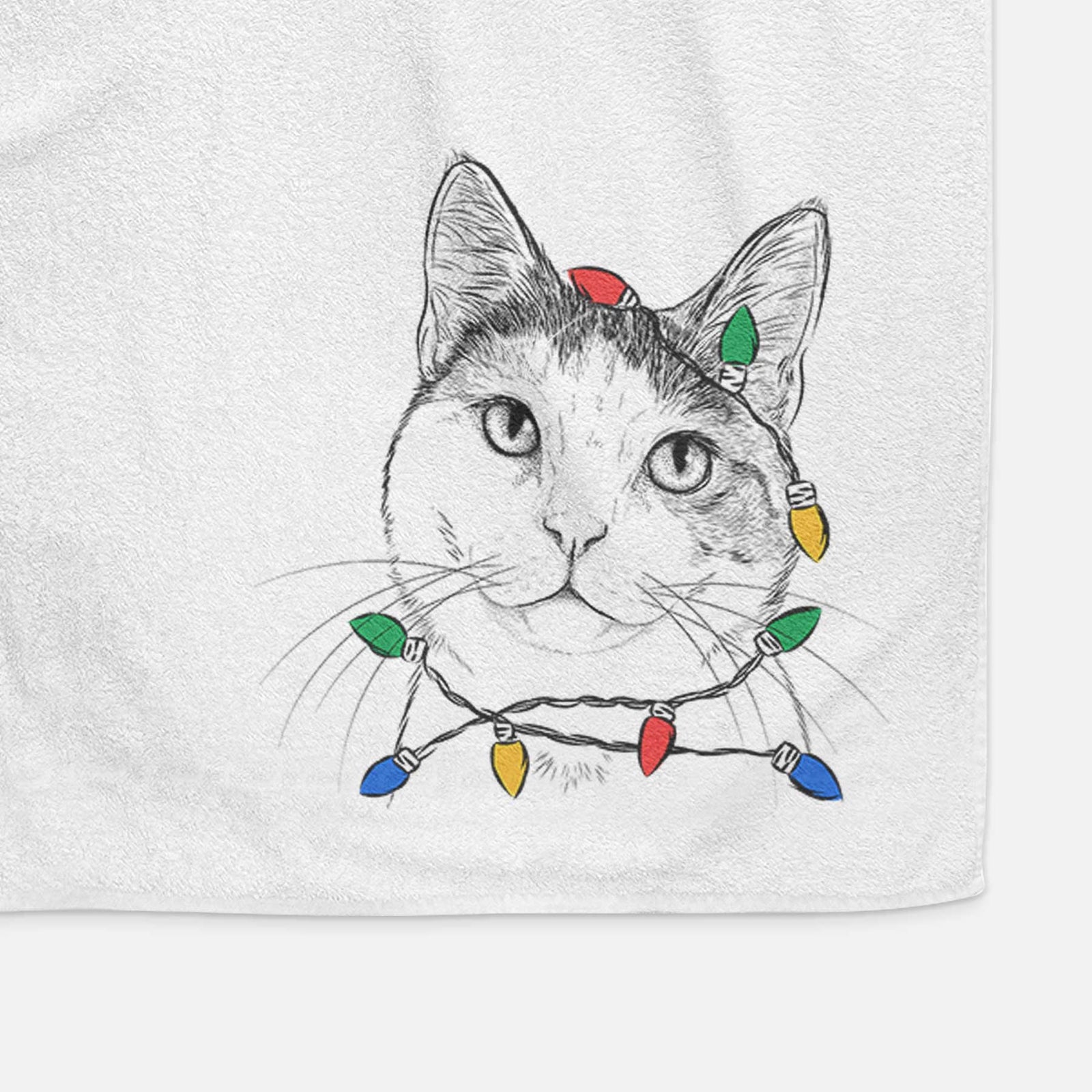 Denver the Calico Cat Decorative Hand Towel