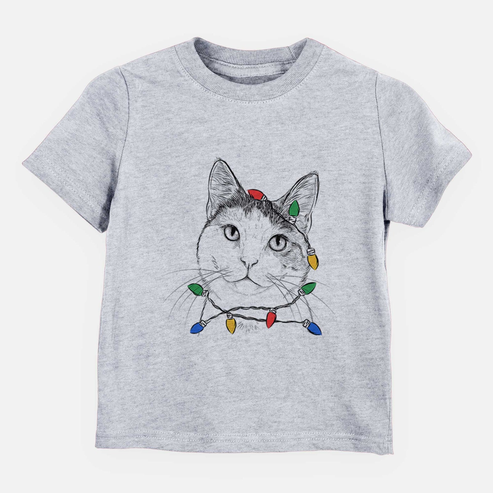 Christmas Lights Denver the Calico Cat - Kids/Youth/Toddler Shirt