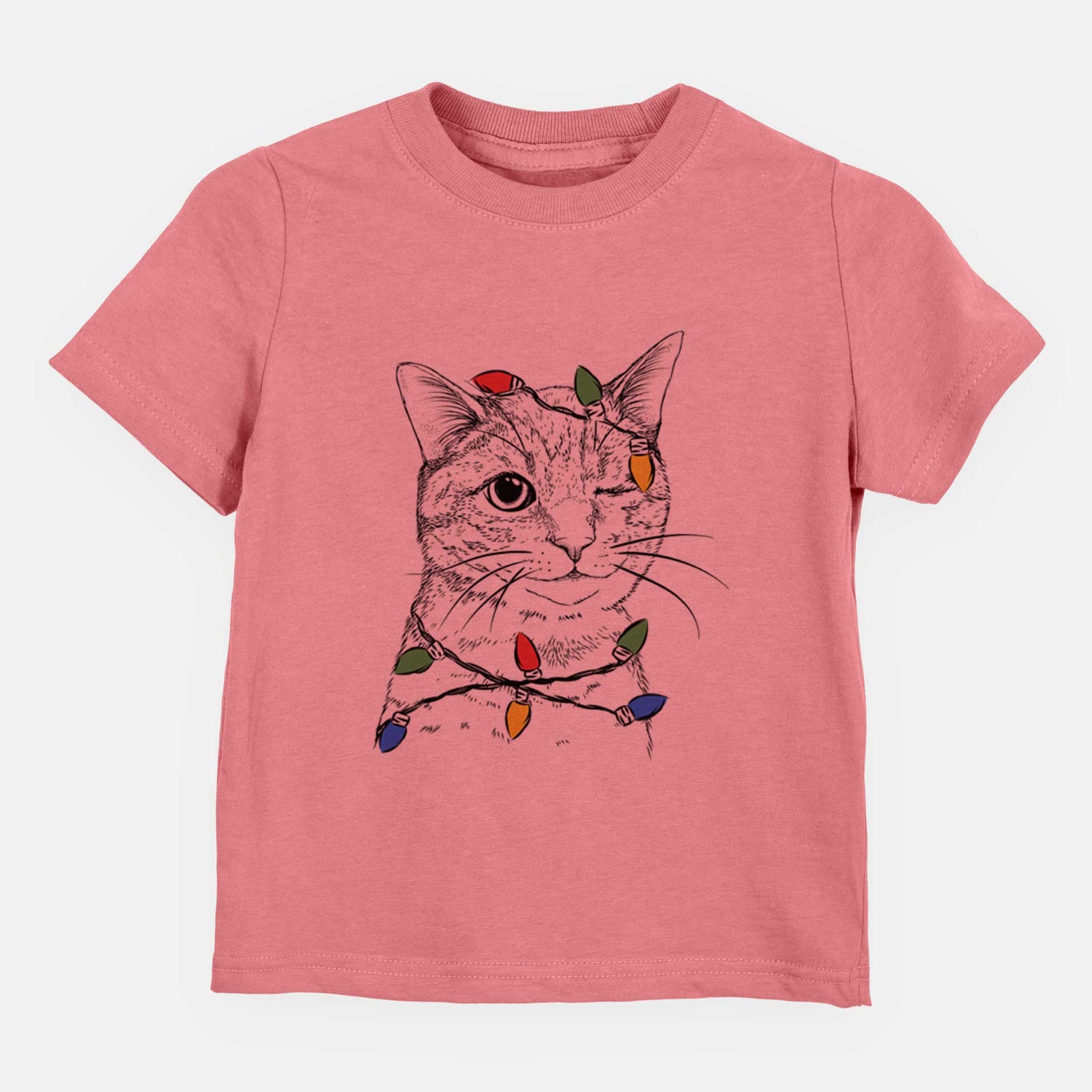 Christmas Lights Dexter the Domestic Shorthair - Kids/Youth/Toddler Shirt