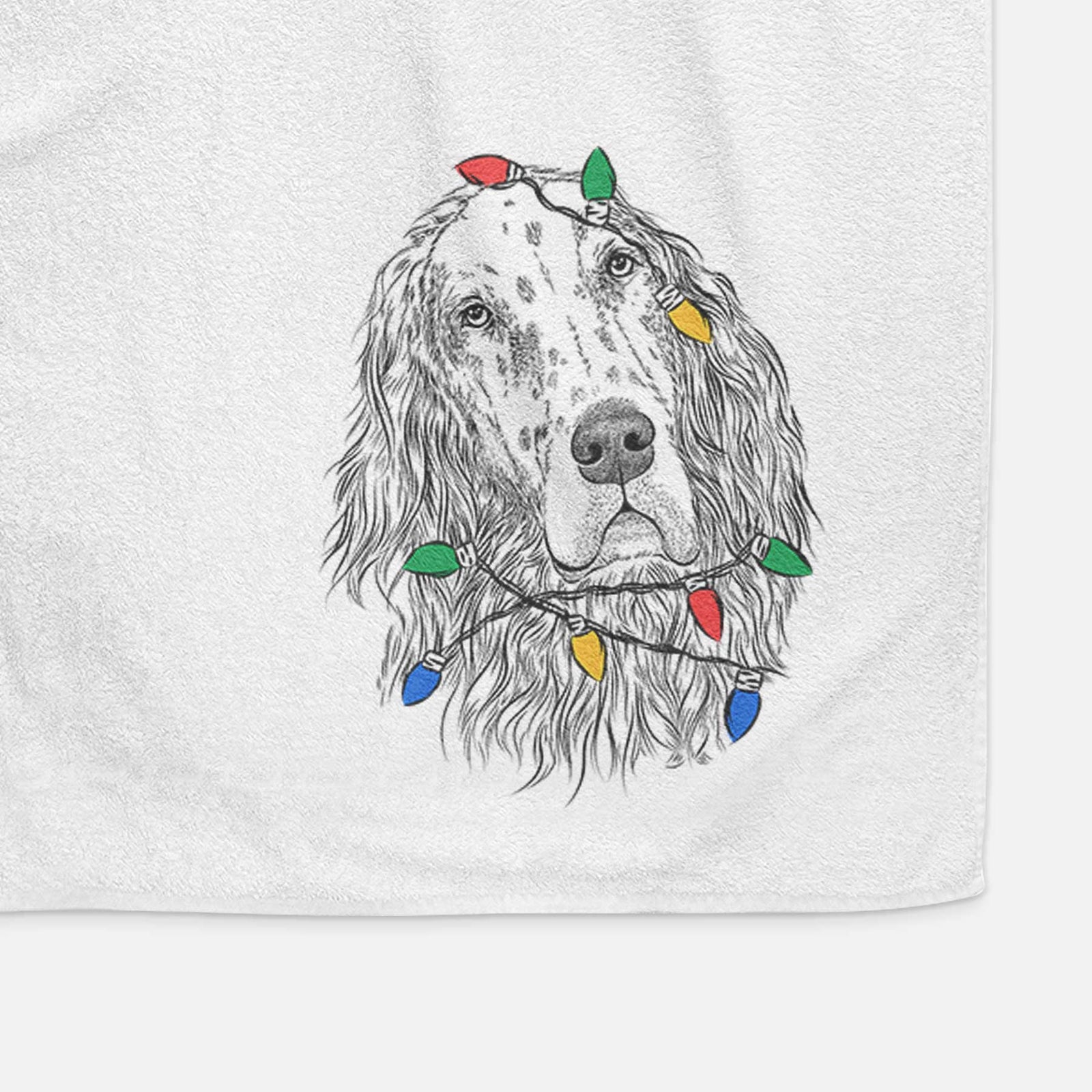 Dexter the English Setter Decorative Hand Towel