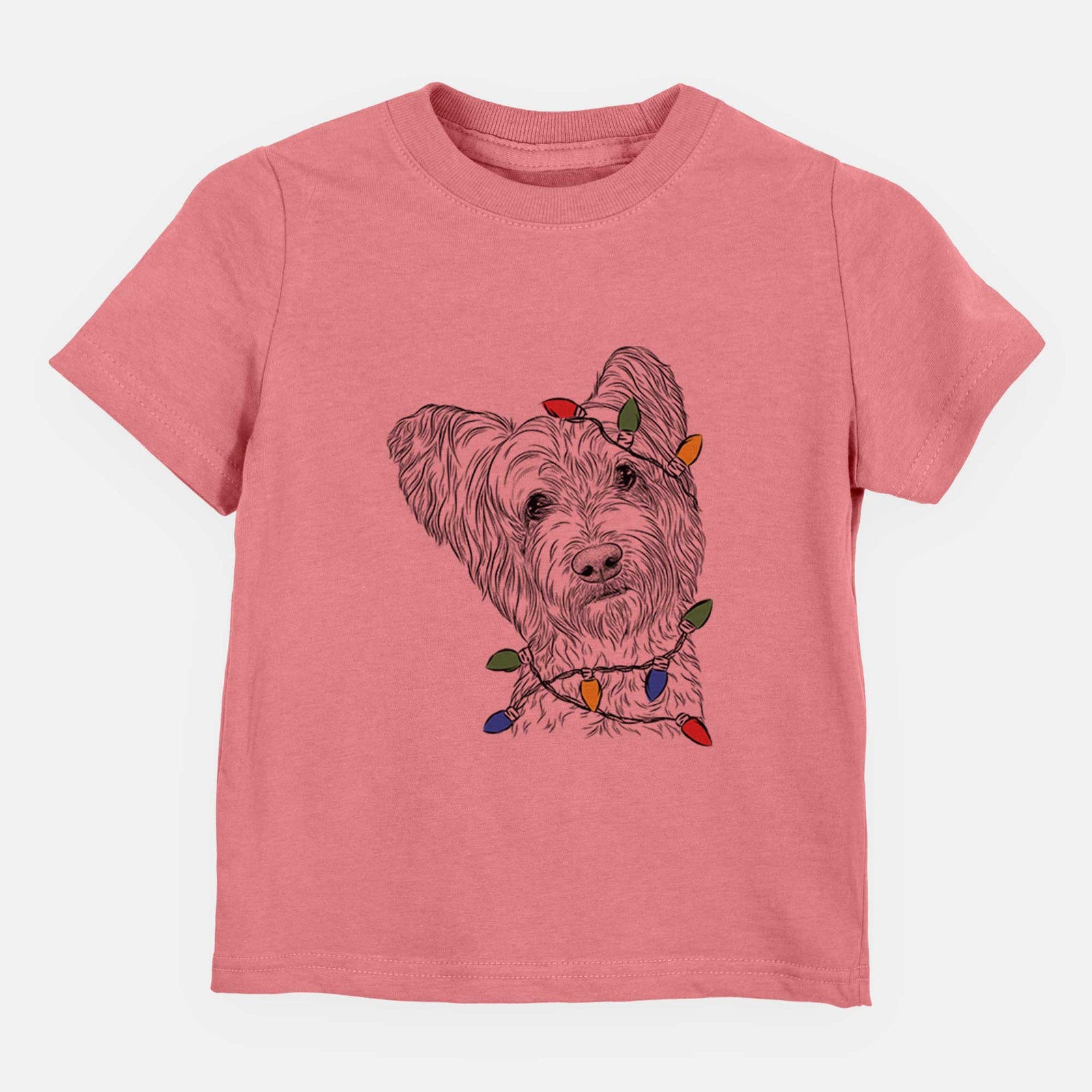 Christmas Lights Dexter the Terrier Mix - Kids/Youth/Toddler Shirt