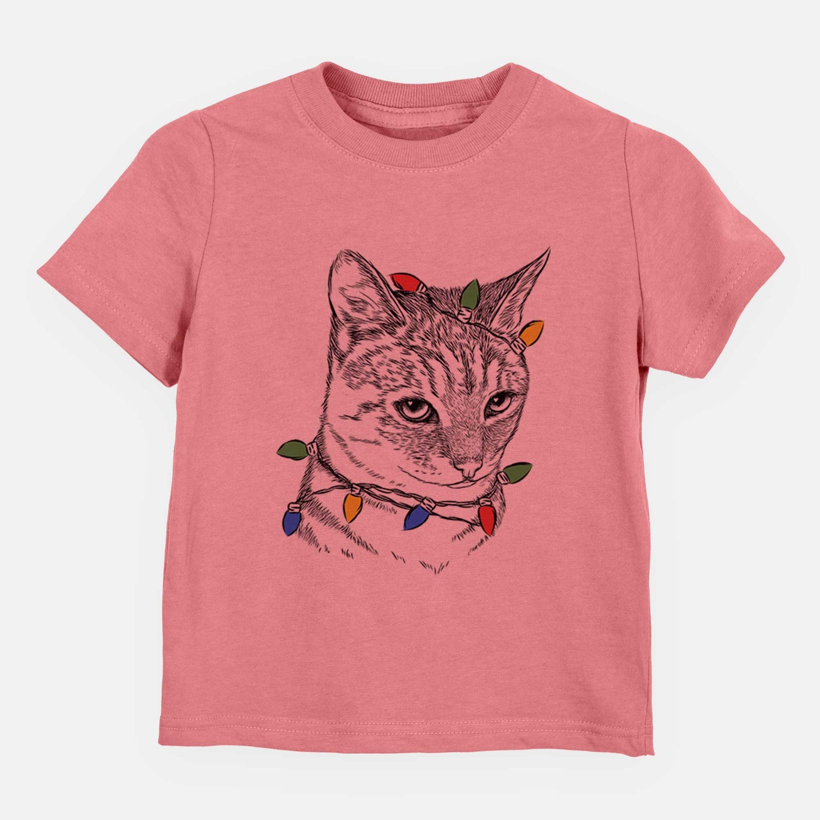 Christmas Lights Dora the Tabby Cat - Kids/Youth/Toddler Shirt