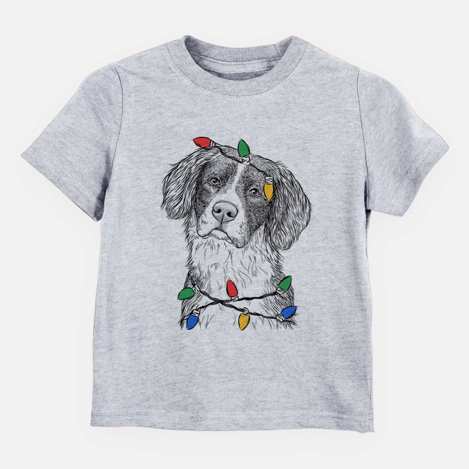 Christmas Lights Dulce the Drentsche Patrijshond - Kids/Youth/Toddler Shirt