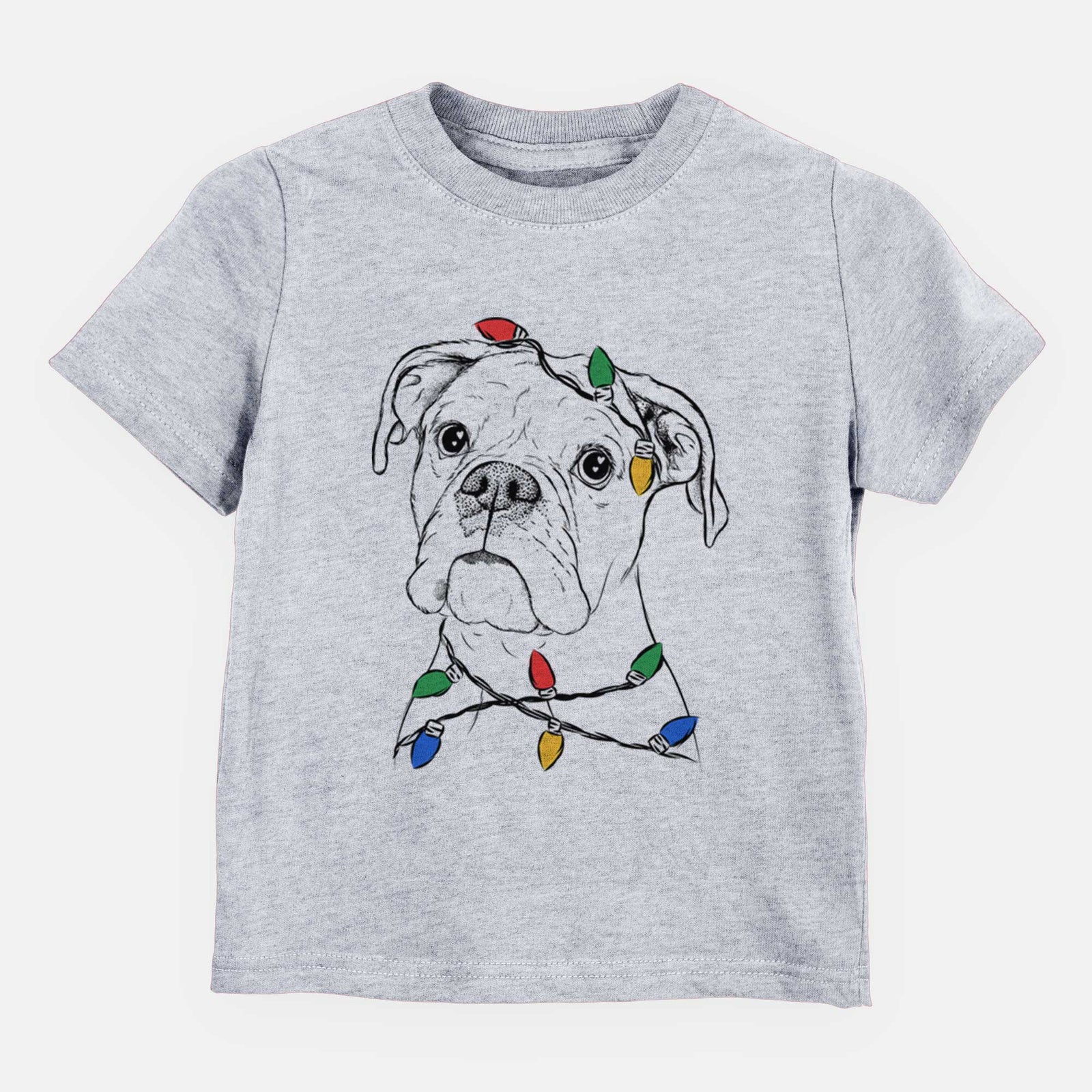 Christmas Lights Ellie the Boxer - Kids/Youth/Toddler Shirt
