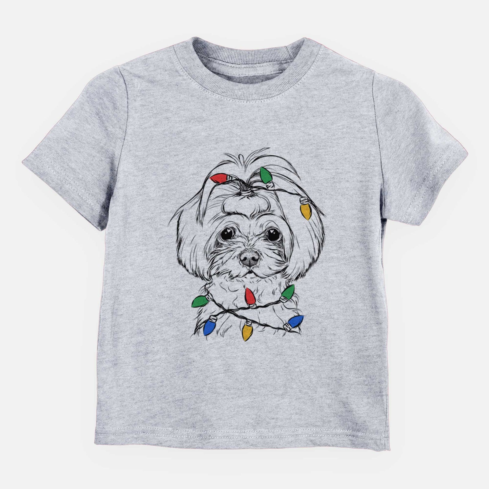 Christmas Lights Ellie the Maltese - Kids/Youth/Toddler Shirt