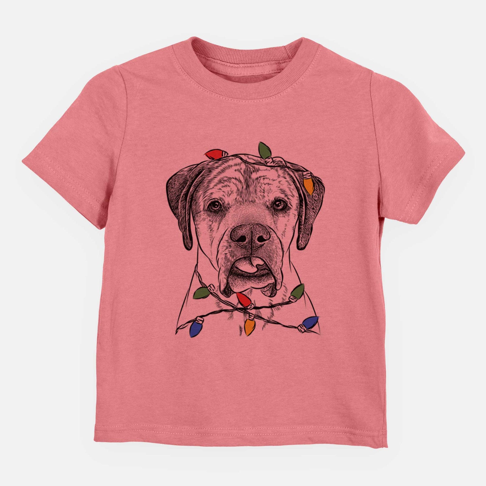 Christmas Lights Emma the English Mastiff - Kids/Youth/Toddler Shirt