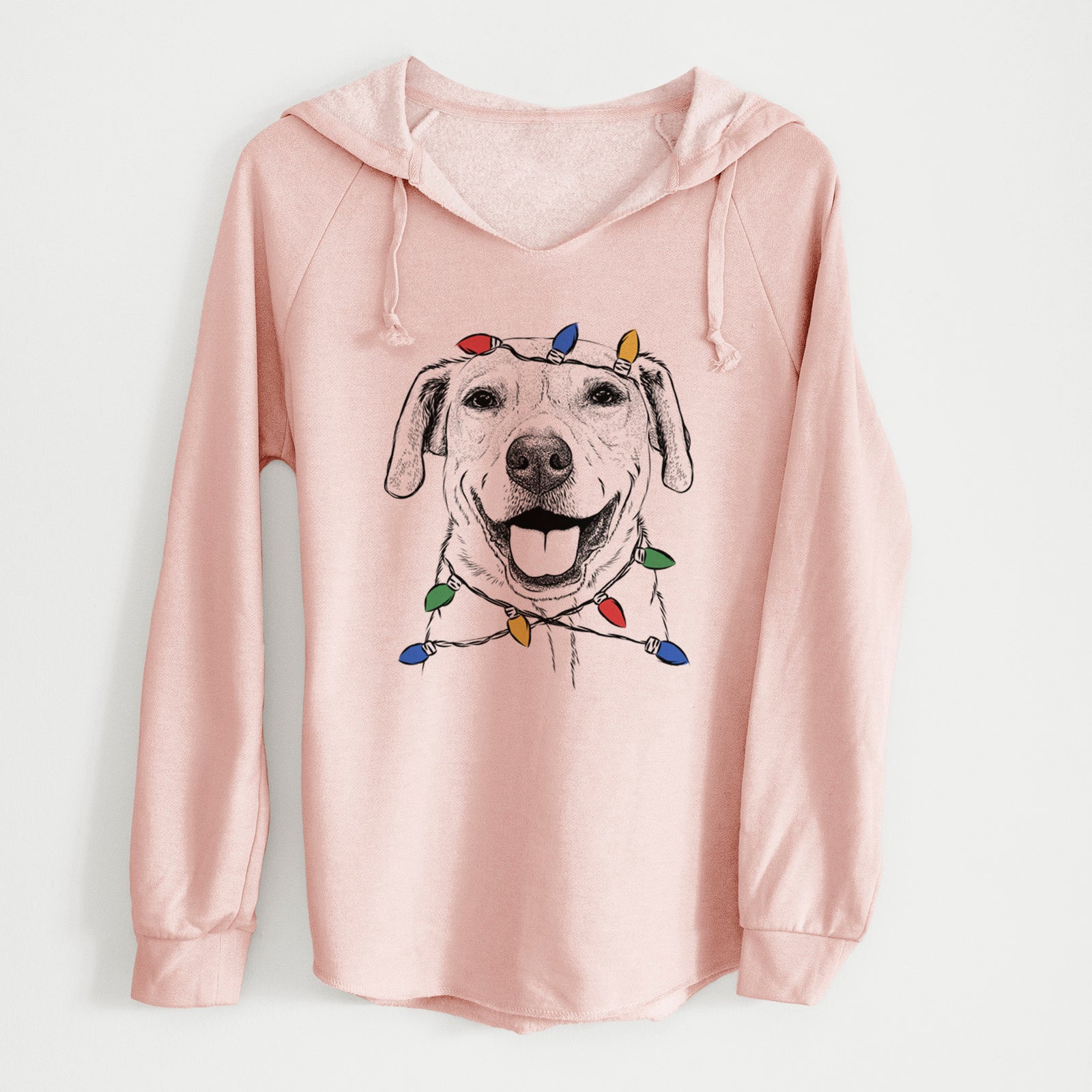 Christmas Lights Ernie the Mixed Breed - Cali Wave Hooded Sweatshirt