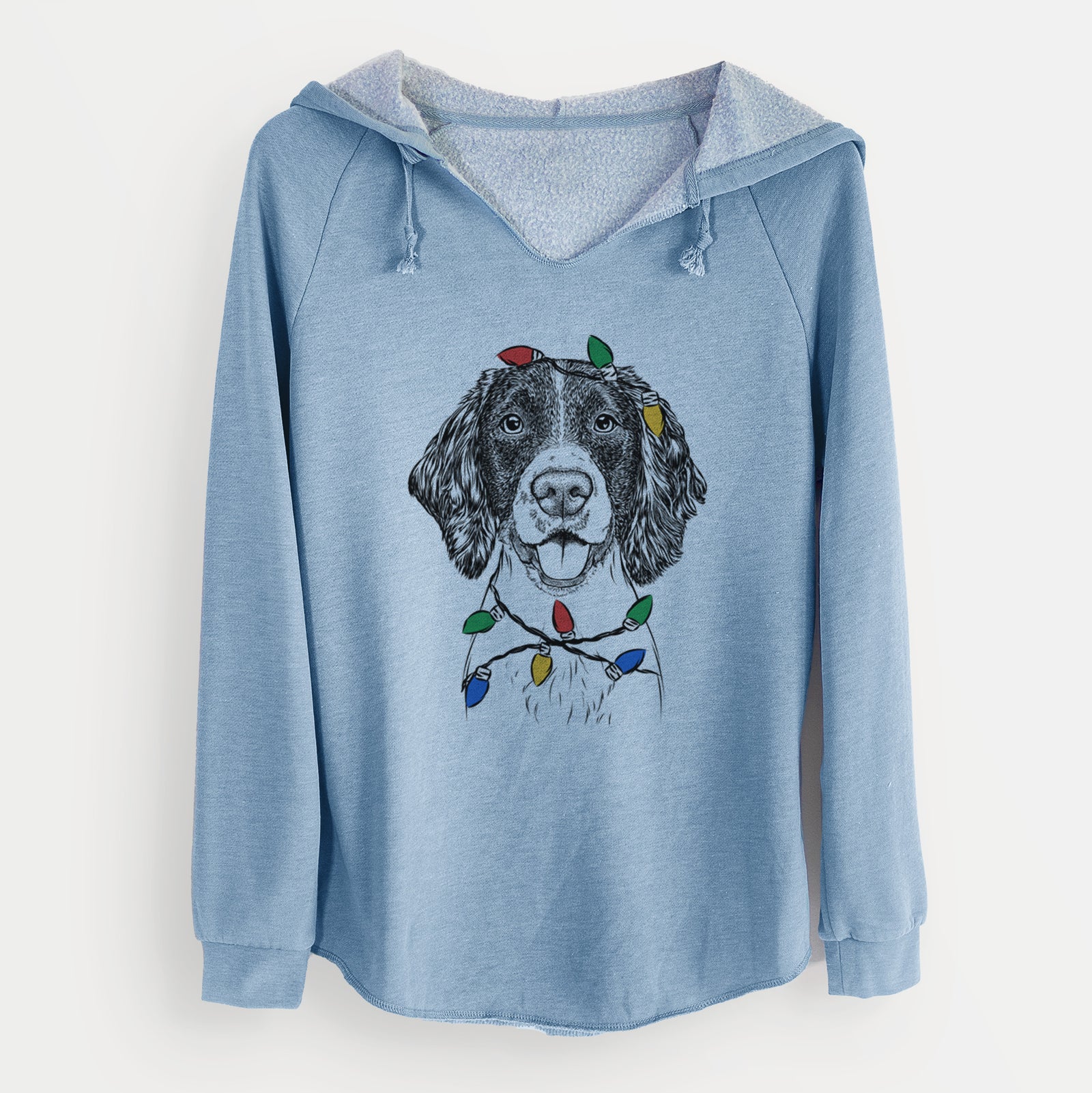 Christmas Lights Ever the English Springer Spaniel - Cali Wave Hooded Sweatshirt