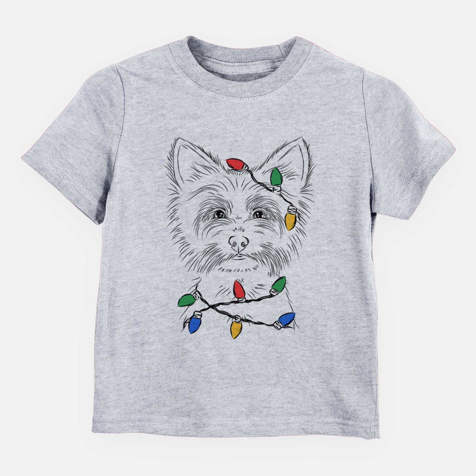 Christmas Lights Farva the Yorkshire Terrier - Kids/Youth/Toddler Shirt