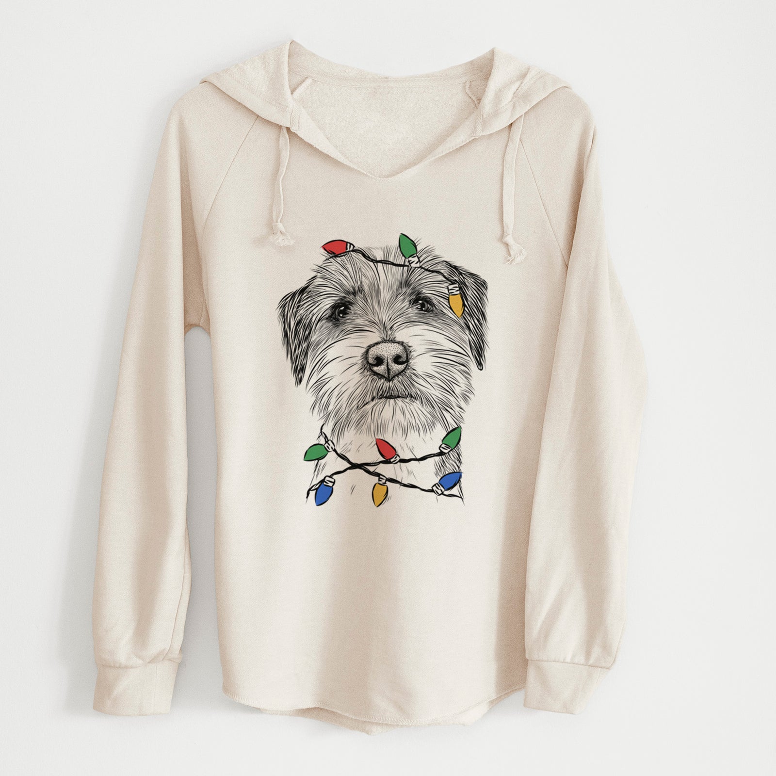 Christmas Lights Feis the Parson Russell Terrier - Cali Wave Hooded Sweatshirt