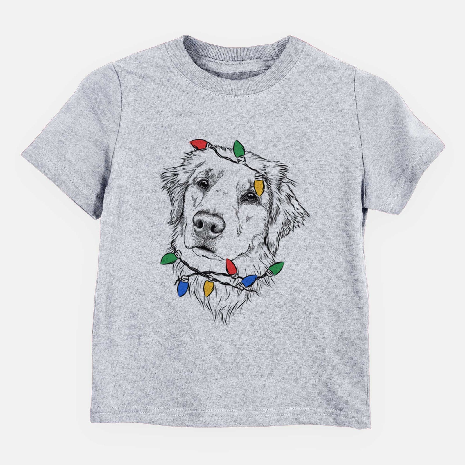 Christmas Lights Fiona the Golden Retriever - Kids/Youth/Toddler Shirt