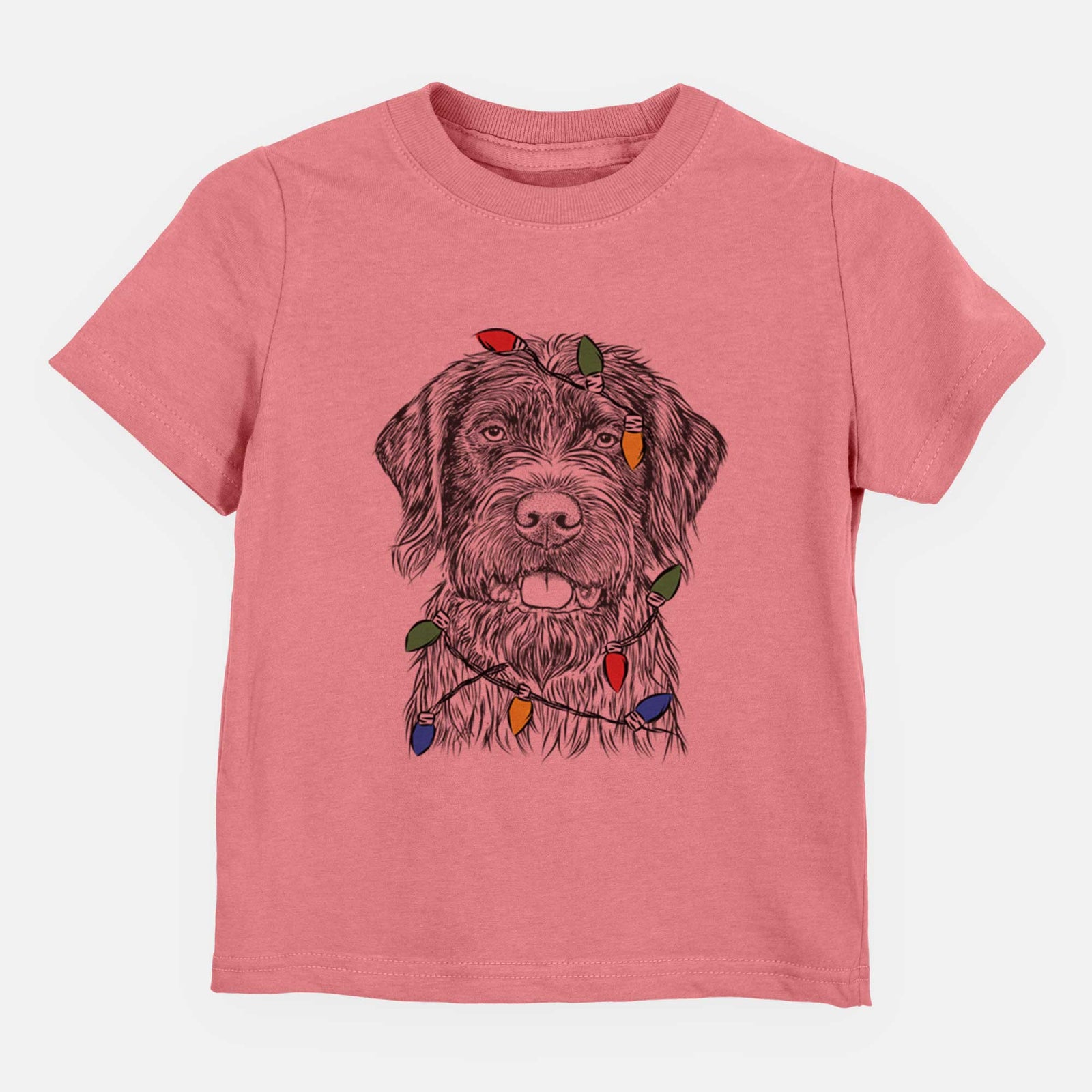 Christmas Lights Fletcher the Wirehaired Pointing Griffon - Kids/Youth/Toddler Shirt