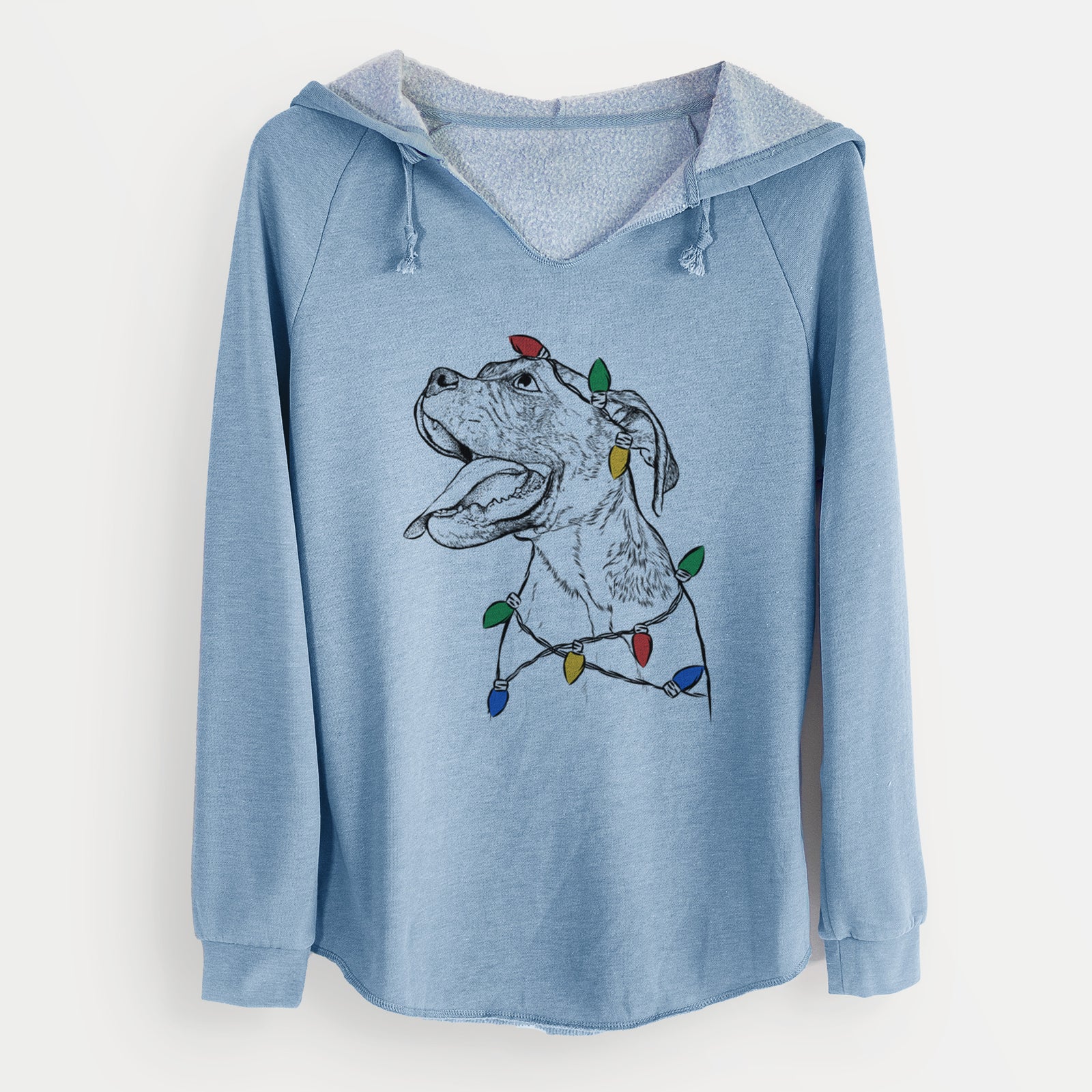 Christmas Lights Floyd the Boxer - Cali Wave Hooded Sweatshirt