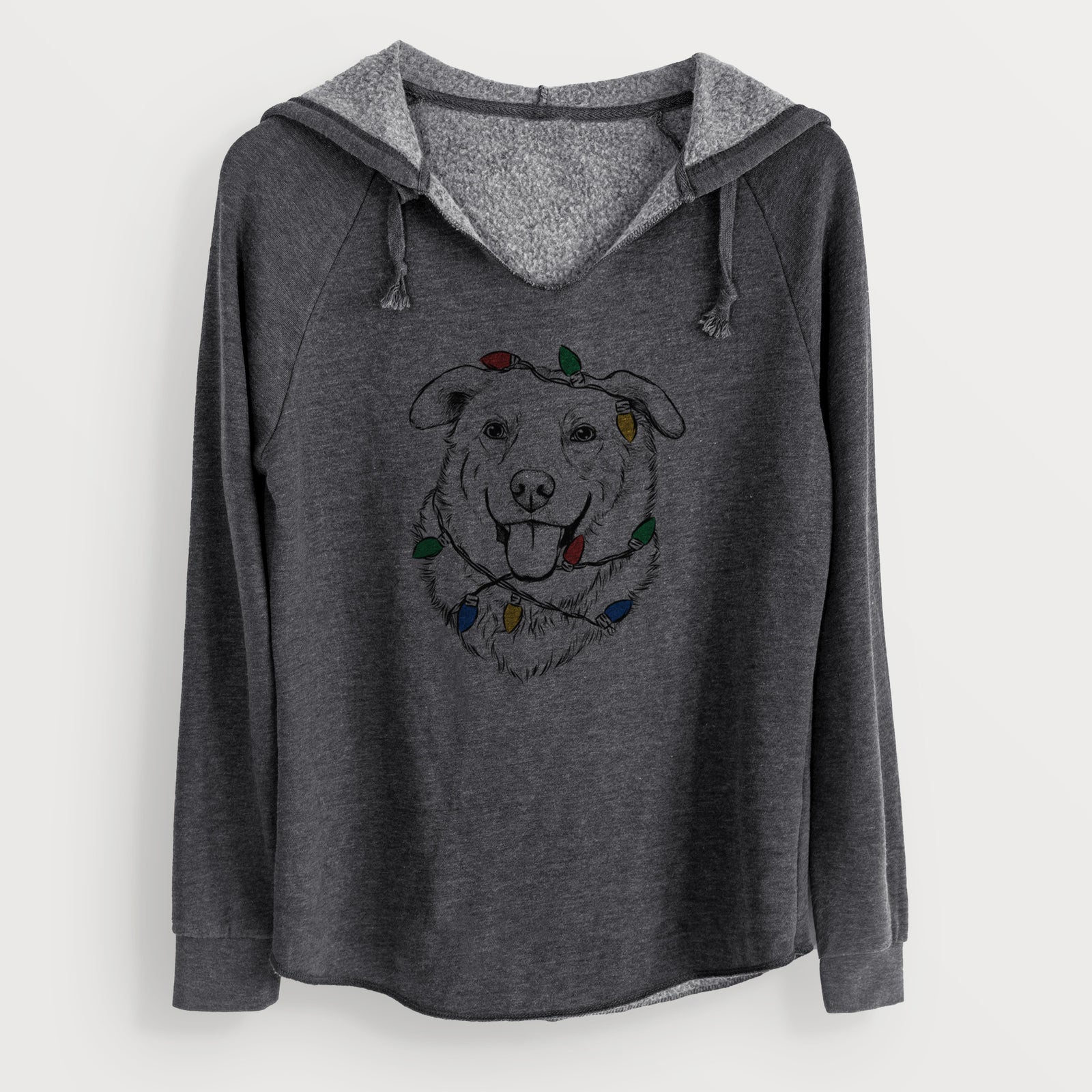 Christmas Lights Freeley the Mixed Breed - Cali Wave Hooded Sweatshirt