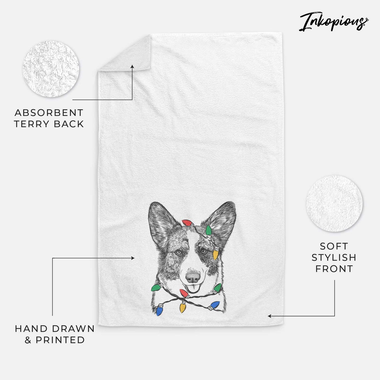 Gabby the Cardigan Welsh Corgi Decorative Hand Towel