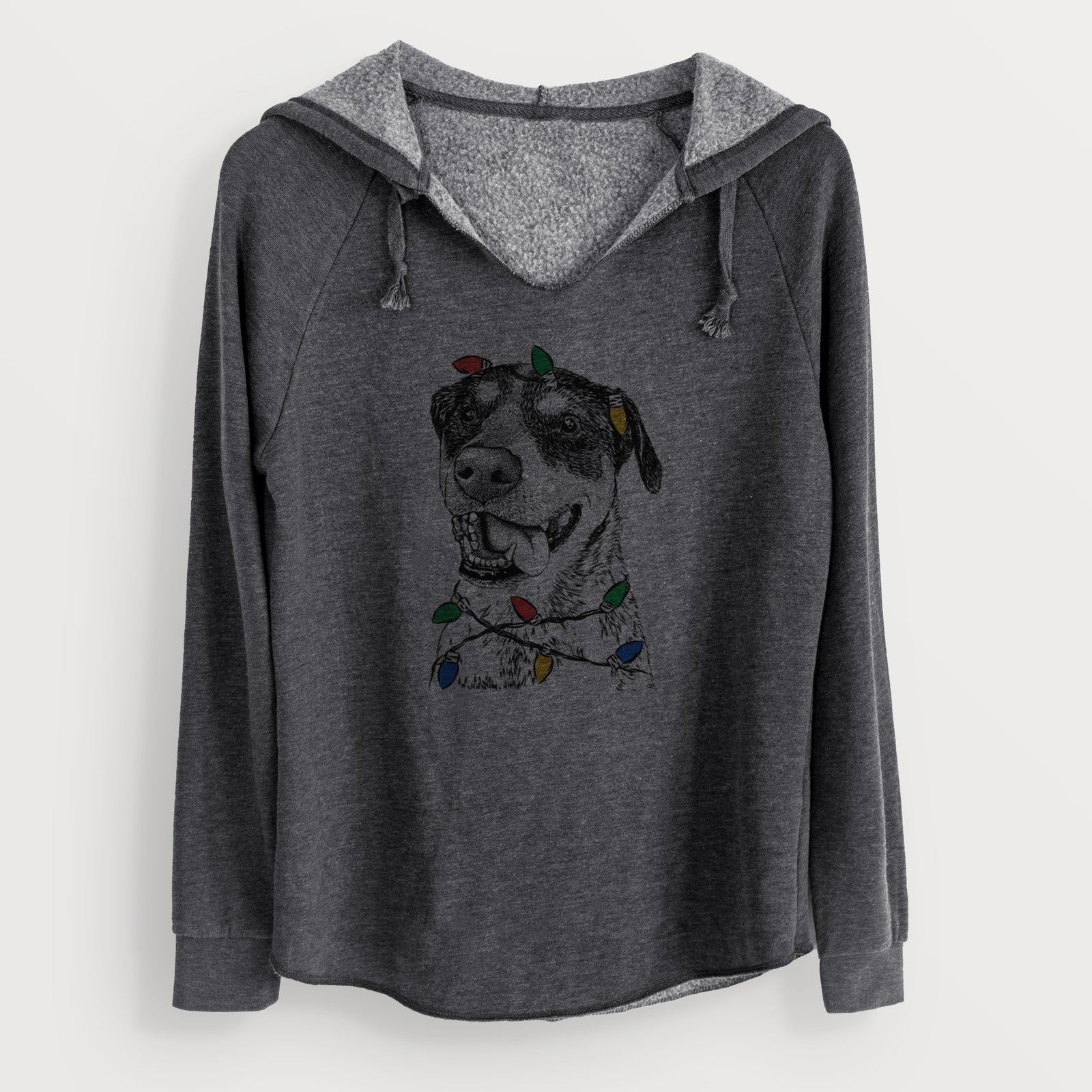 Christmas Lights Gerti the Mixed Breed - Cali Wave Hooded Sweatshirt