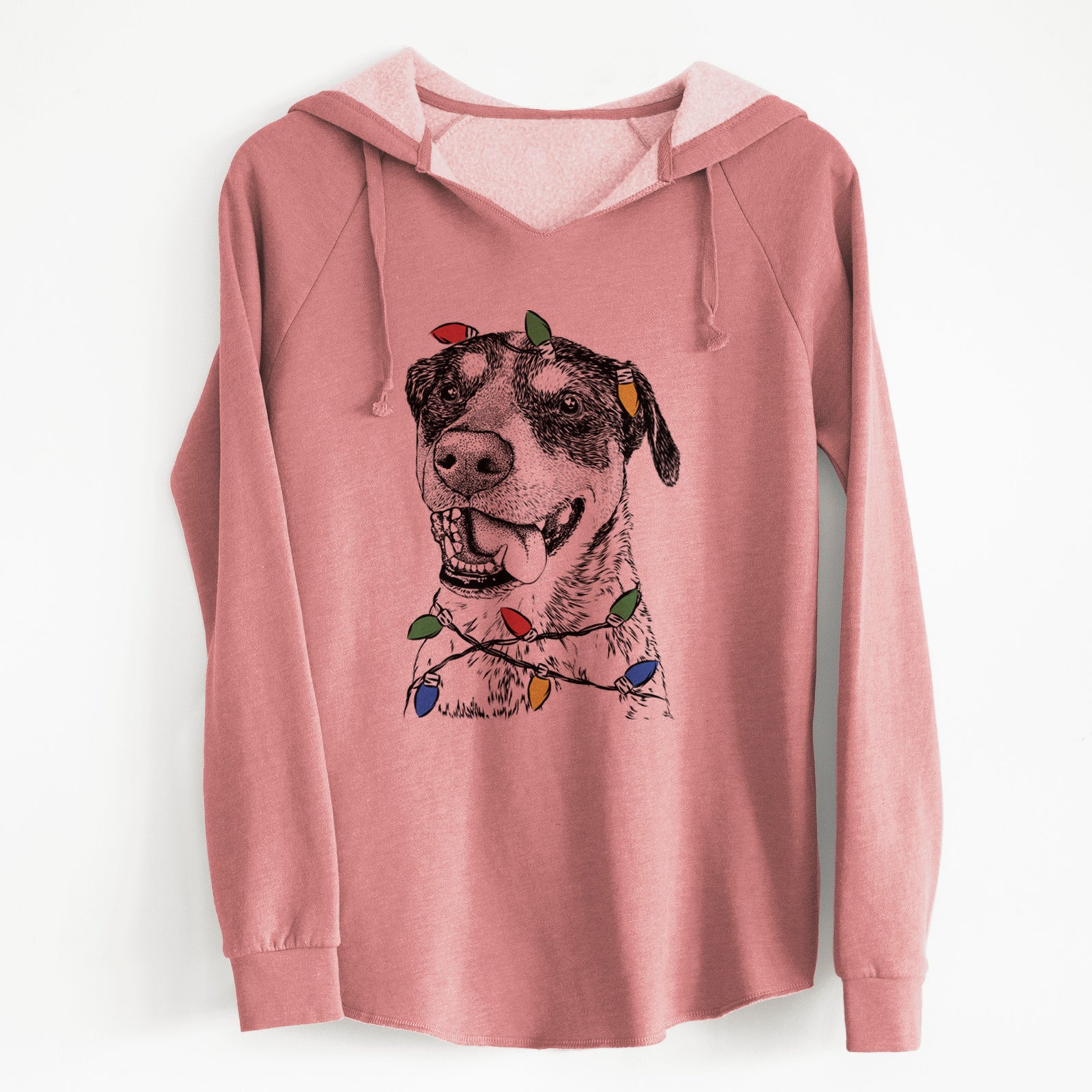 Christmas Lights Gerti the Mixed Breed - Cali Wave Hooded Sweatshirt
