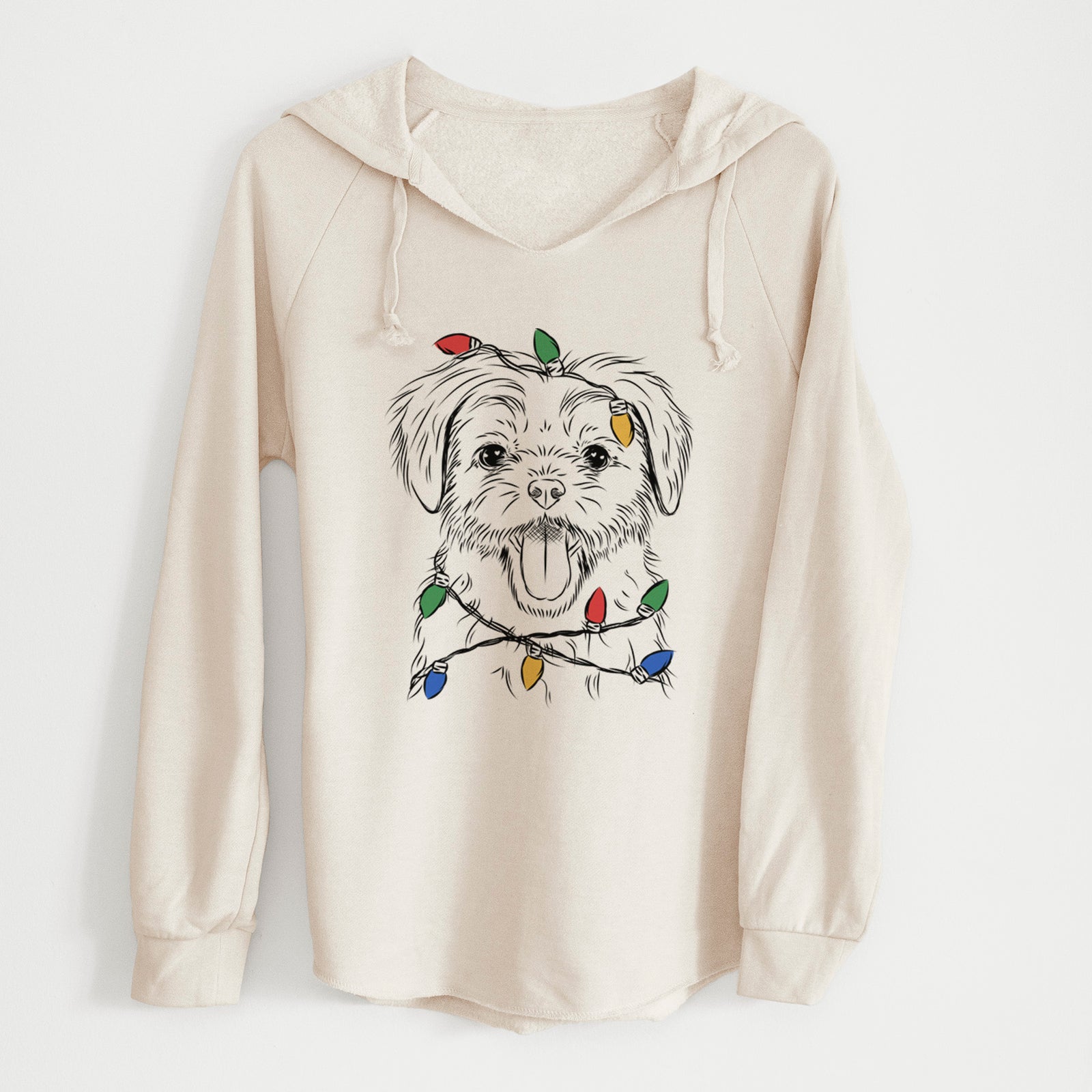 Christmas Lights Gizmo the Maltese - Cali Wave Hooded Sweatshirt