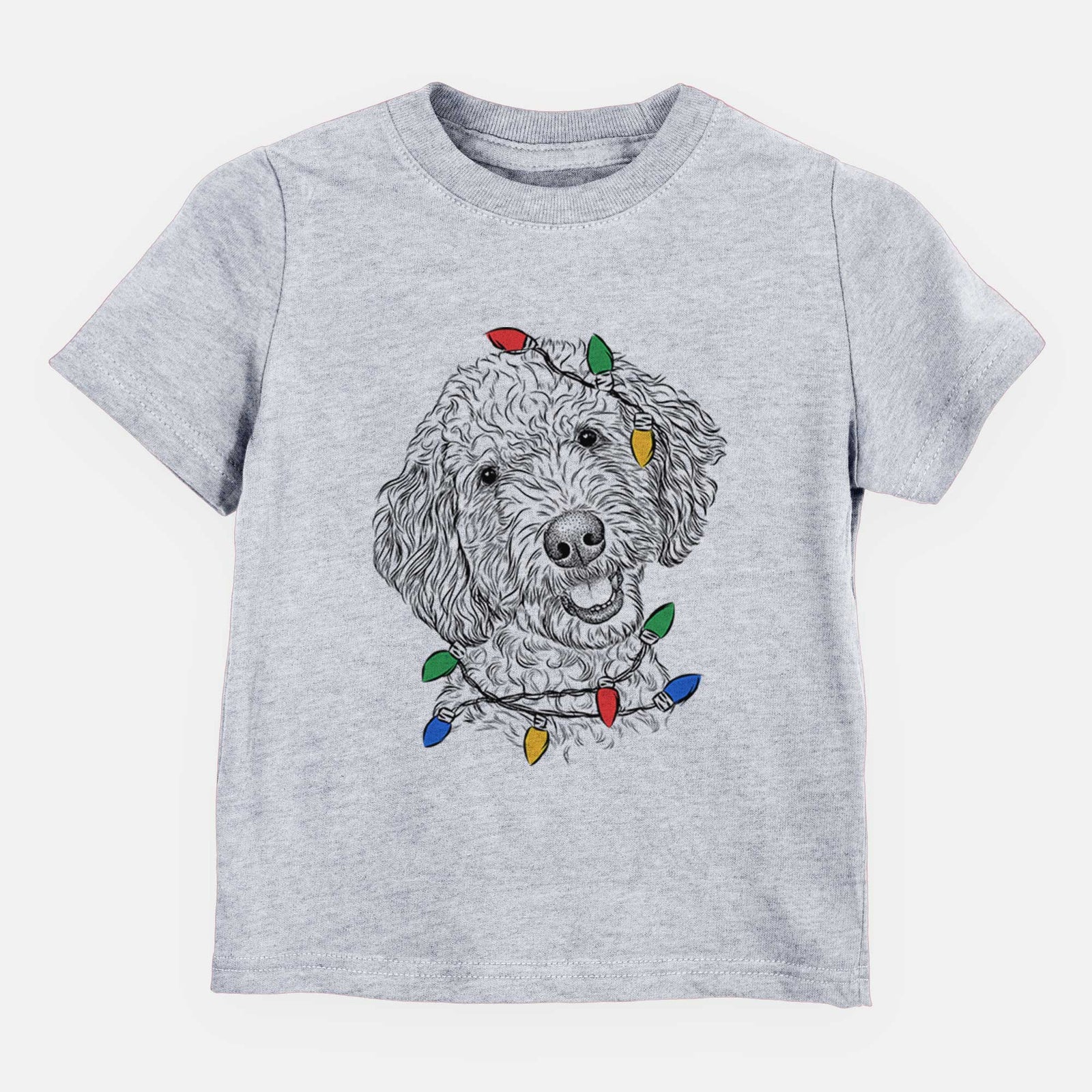 Christmas Lights Gizmo the Goldendoodle - Kids/Youth/Toddler Shirt