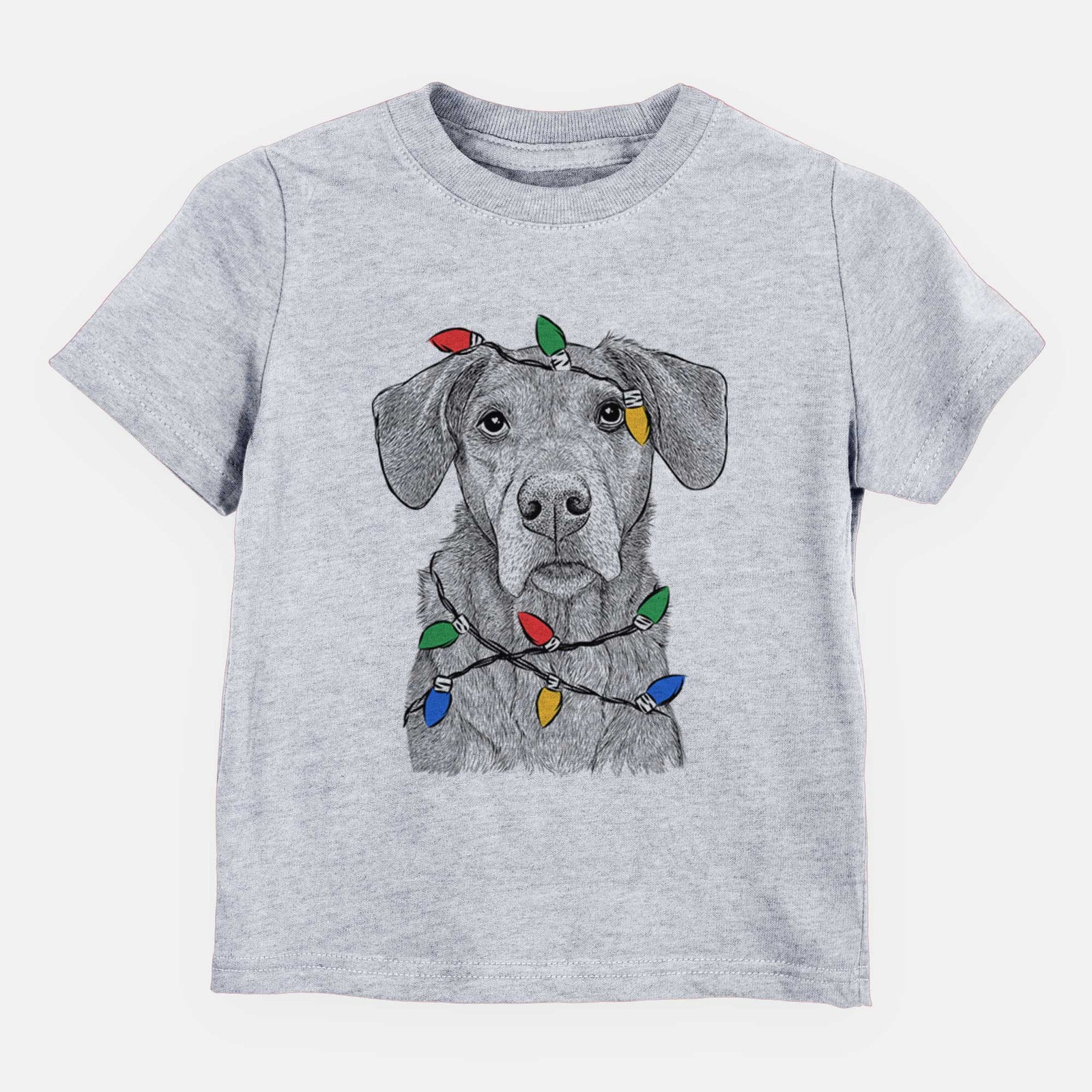 Christmas Lights Gravy the Plott Hound Beagle Mix - Kids/Youth/Toddler Shirt
