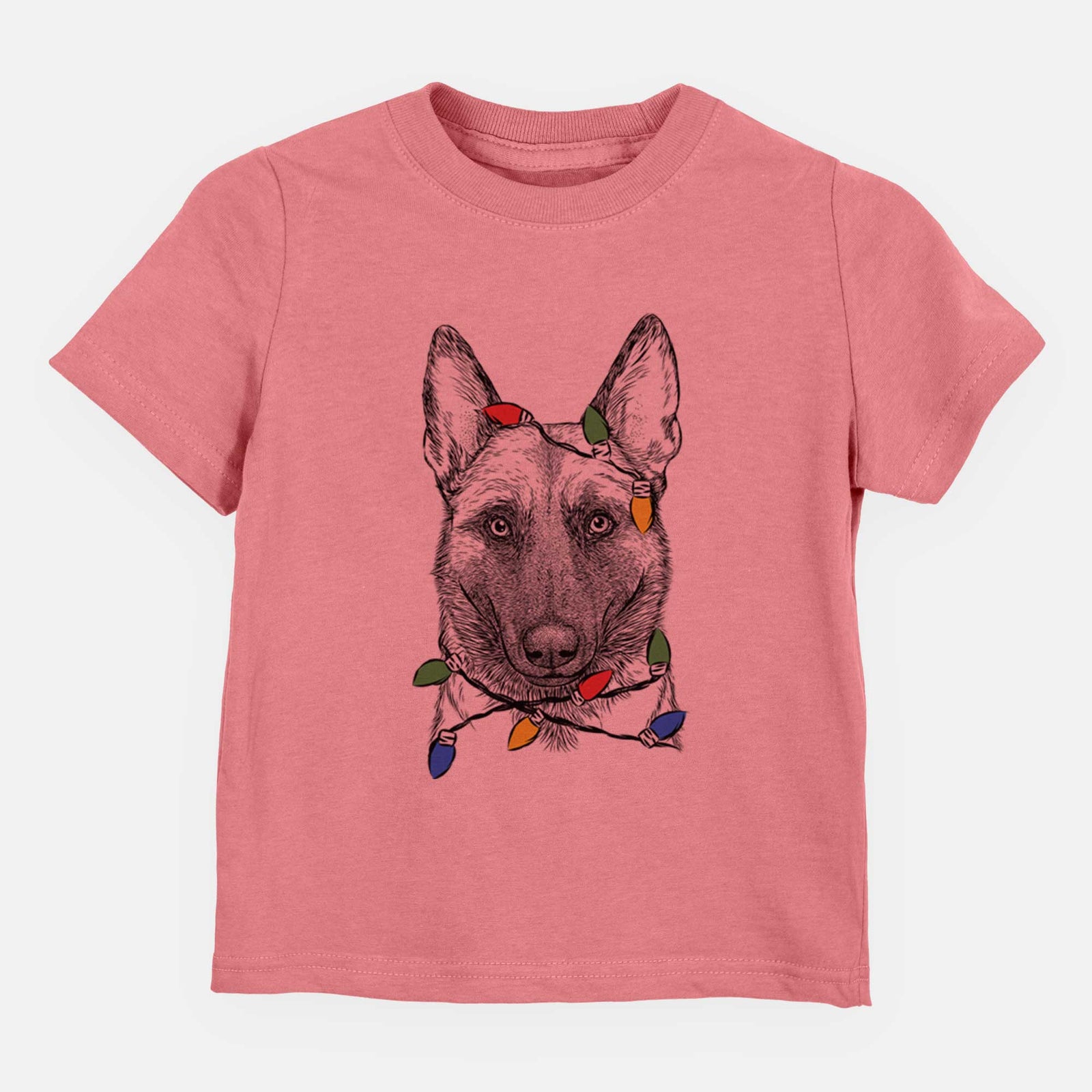 Christmas Lights Gunther the Belgian Malinois - Kids/Youth/Toddler Shirt