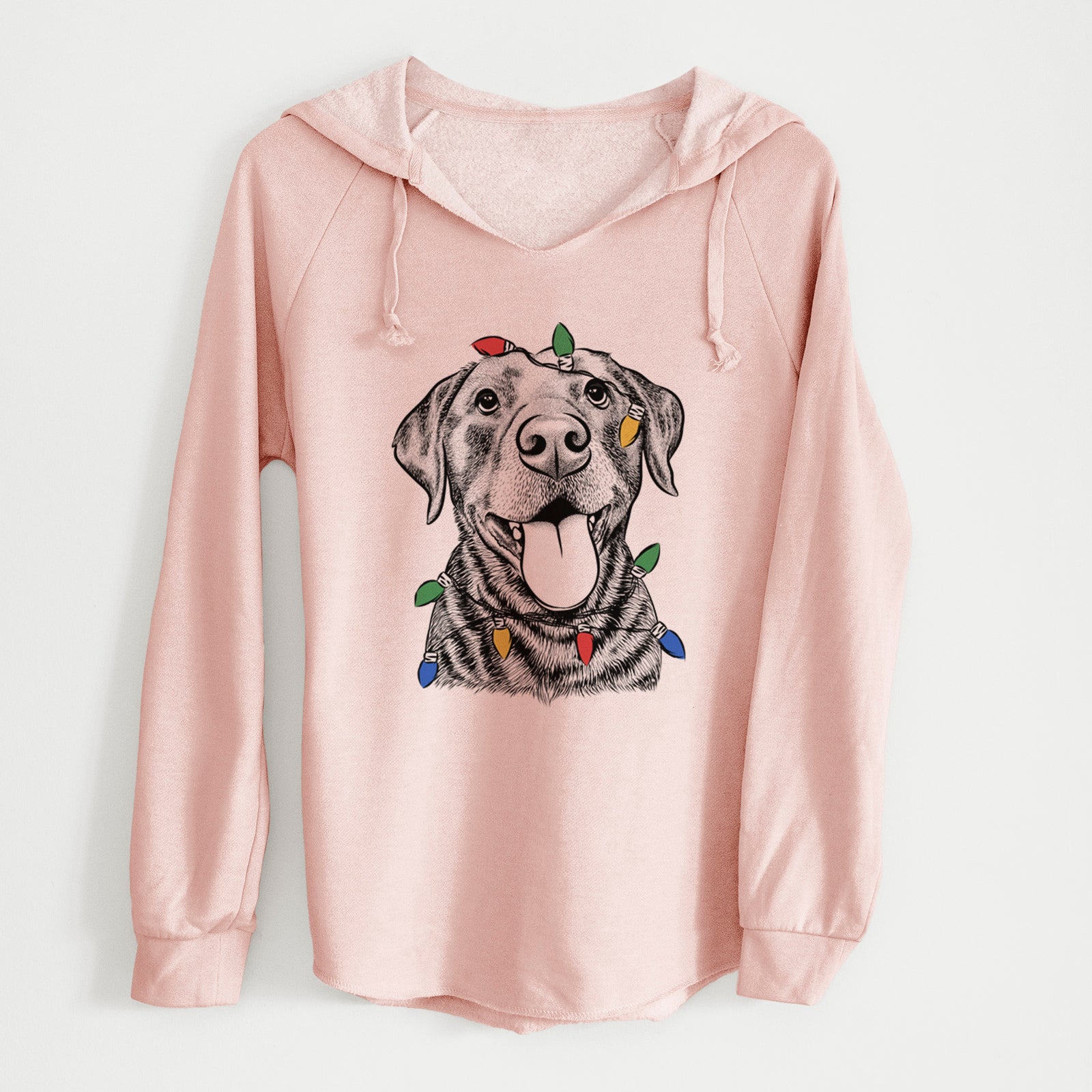 Christmas Lights Gwen the Labrador Retriever - Cali Wave Hooded Sweatshirt