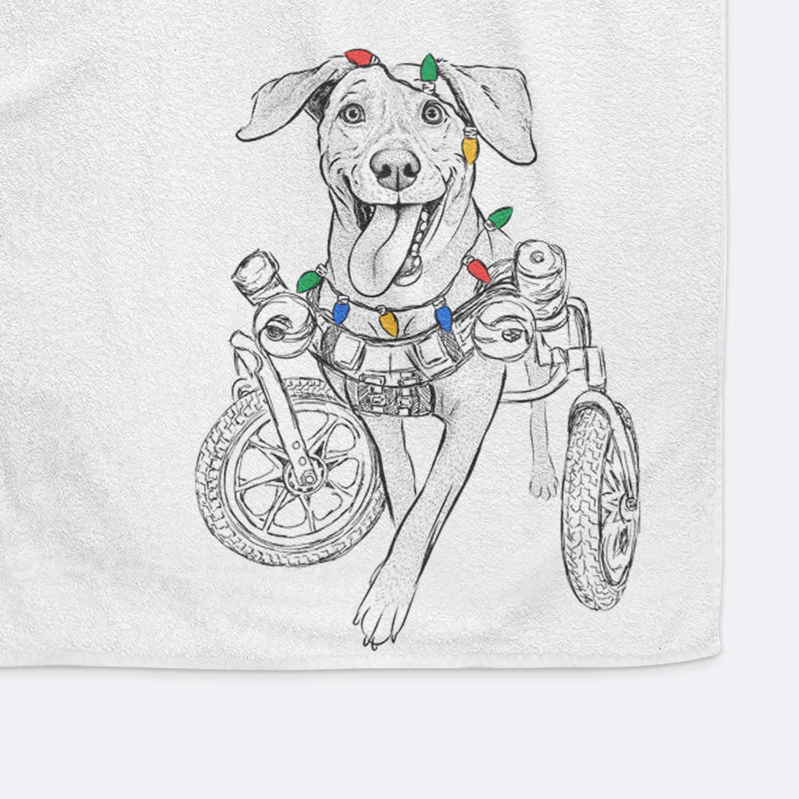 Hannah the Pitbull Mix Decorative Hand Towel