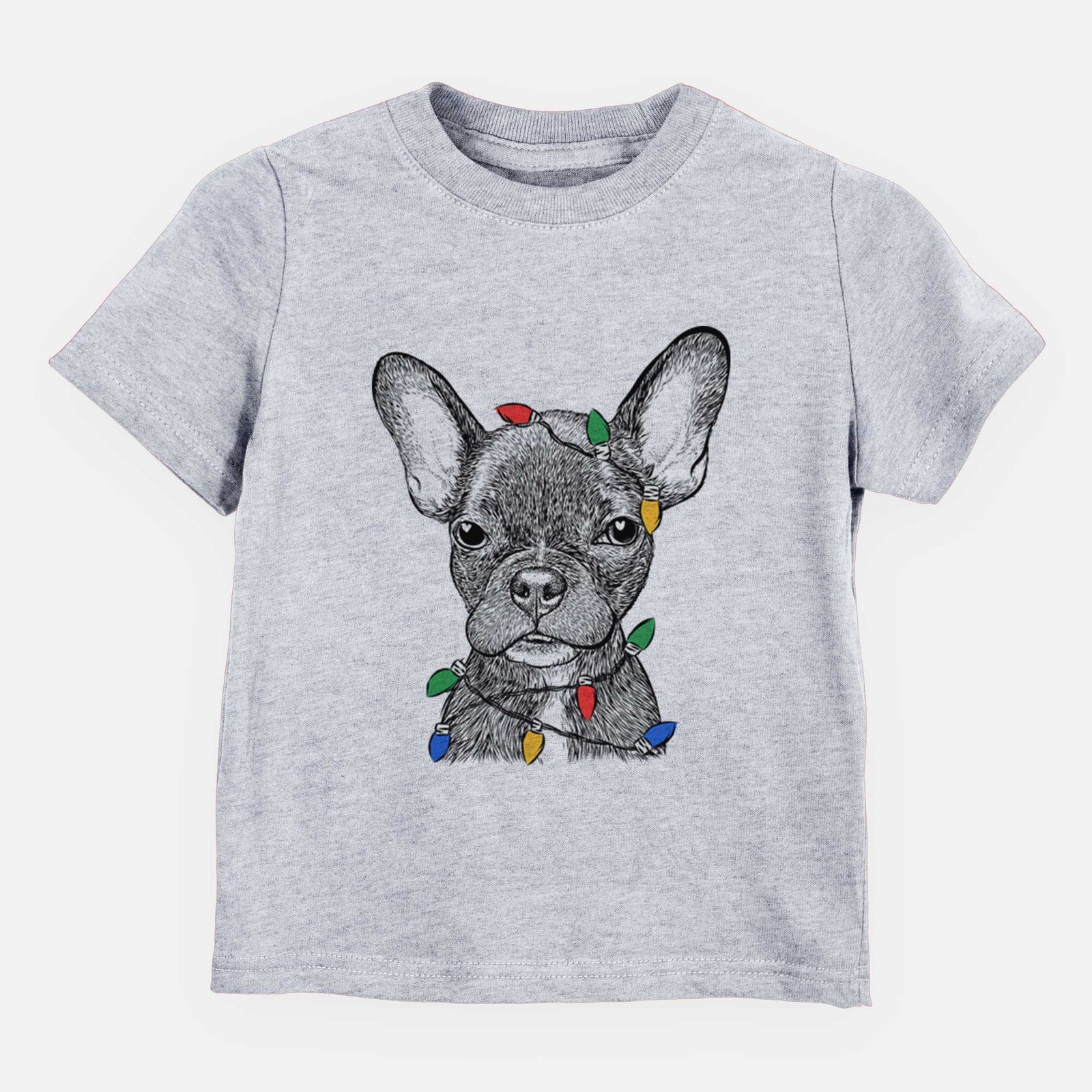 Christmas Lights Henry the French Bulldog - Kids/Youth/Toddler Shirt