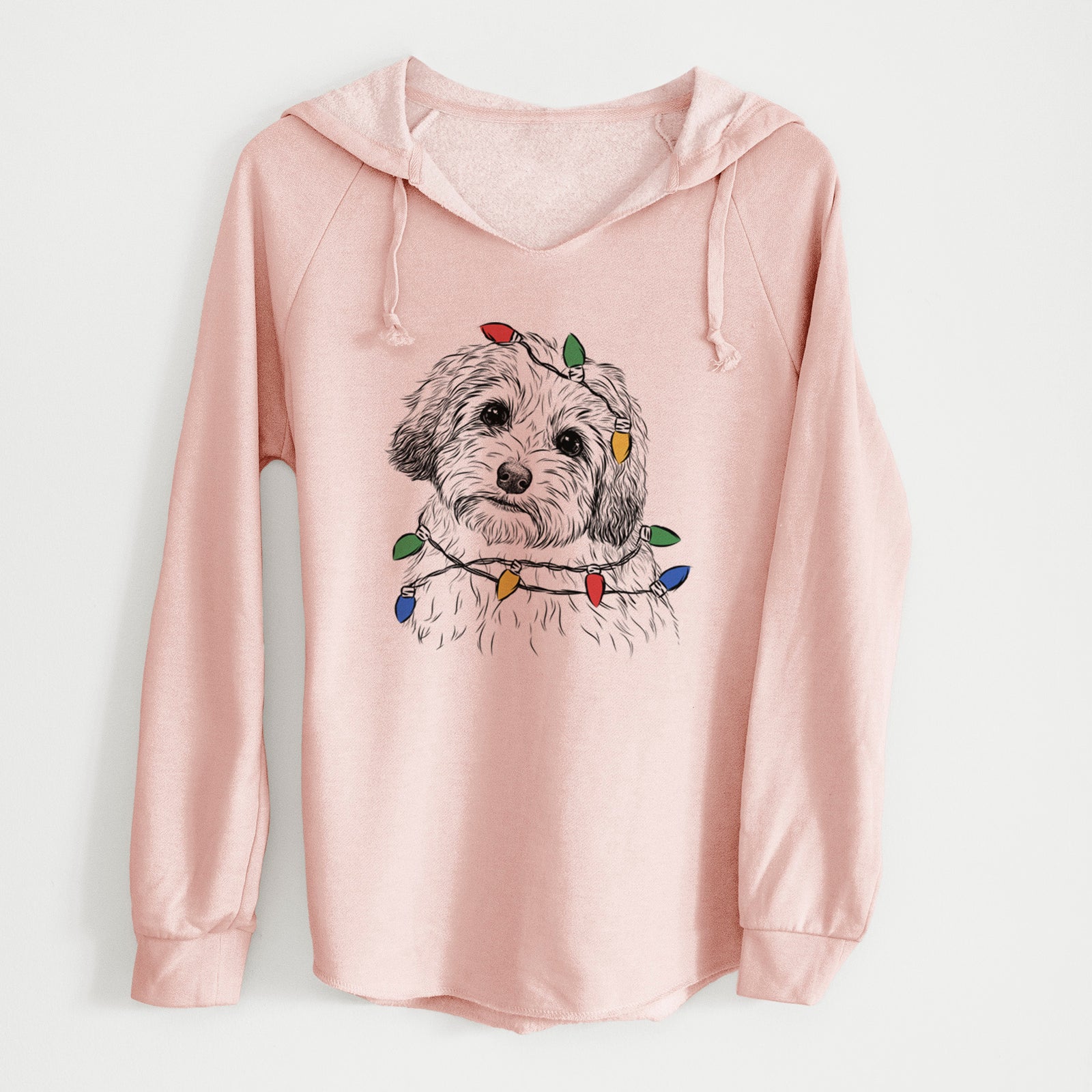 Christmas Lights Henry the Havanese - Cali Wave Hooded Sweatshirt