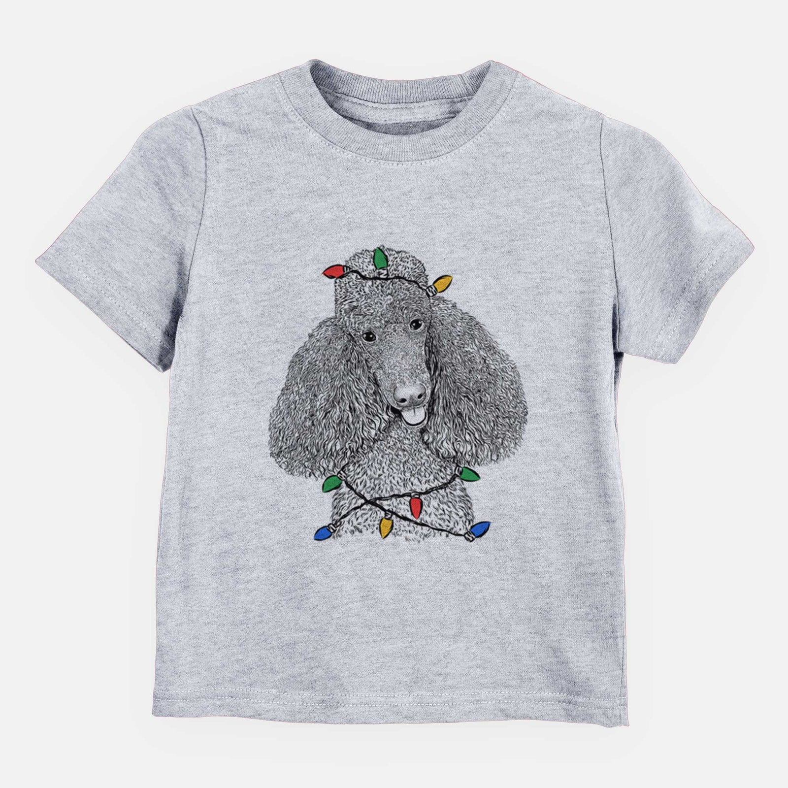 Christmas Lights Henry the Standard Poodle - Kids/Youth/Toddler Shirt