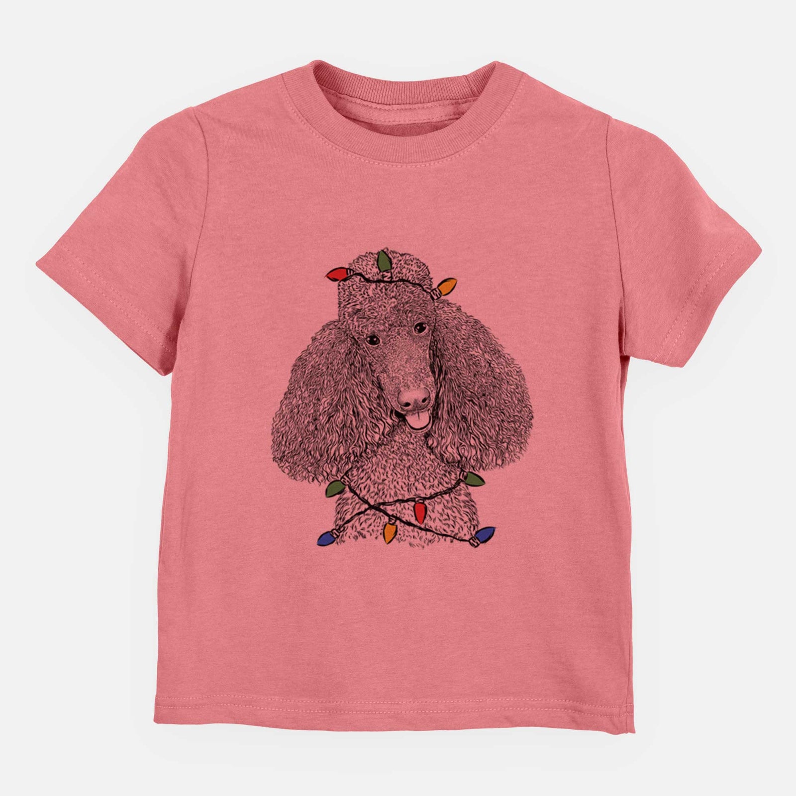 Christmas Lights Henry the Standard Poodle - Kids/Youth/Toddler Shirt
