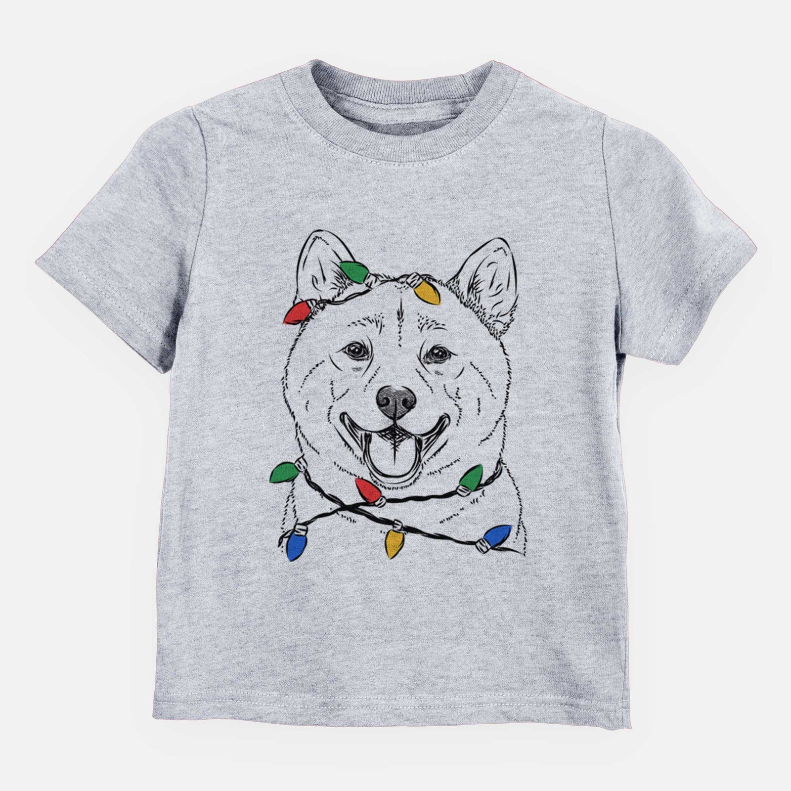 Christmas Lights Hiro the Shiba Inu - Kids/Youth/Toddler Shirt