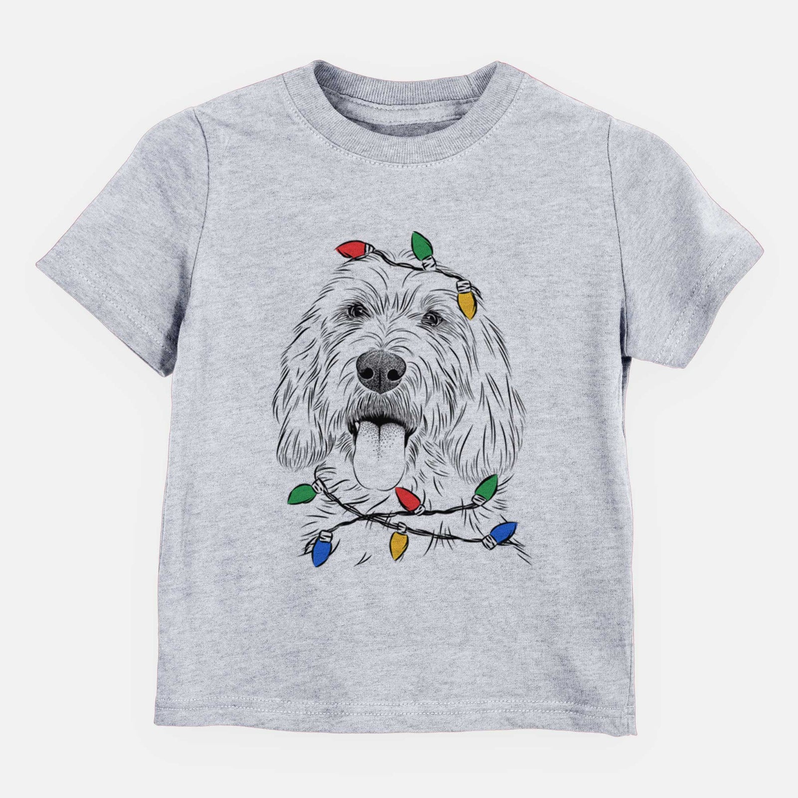 Christmas Lights Homer the Grand Basset Griffon Vendeen - Kids/Youth/Toddler Shirt
