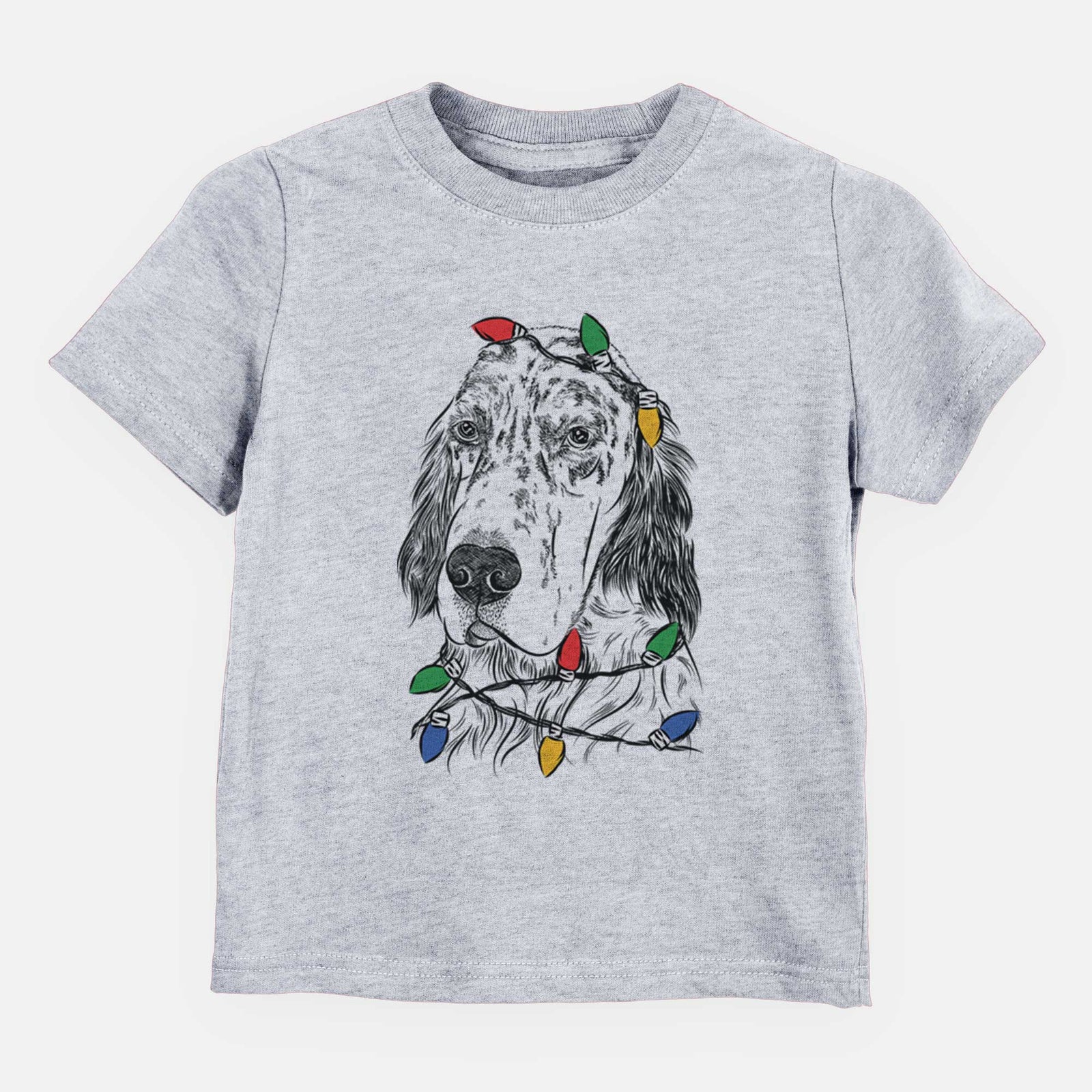 Christmas Lights Hutch the English Setter - Kids/Youth/Toddler Shirt