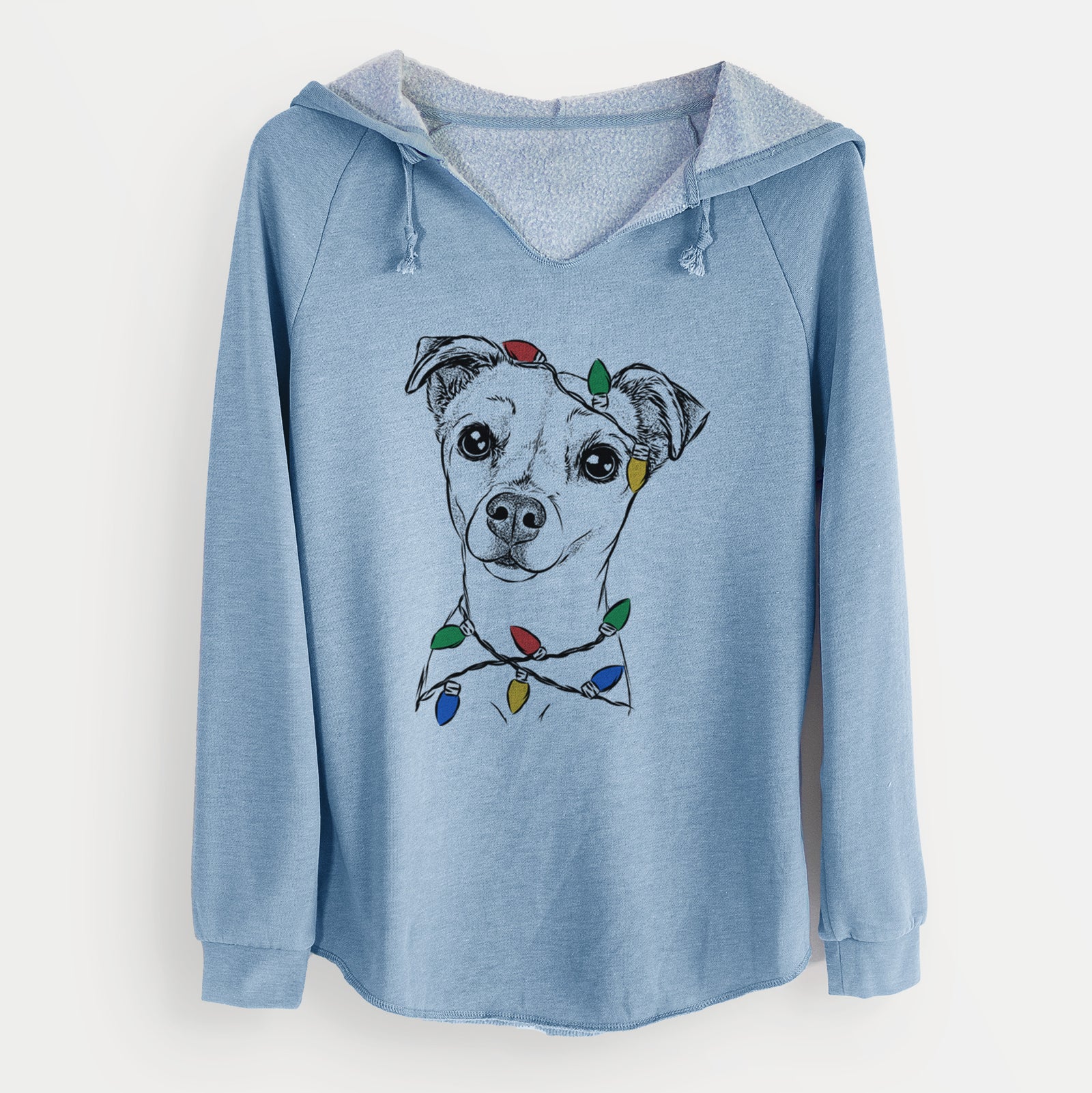Christmas Lights Izzy the Chiweenie - Cali Wave Hooded Sweatshirt