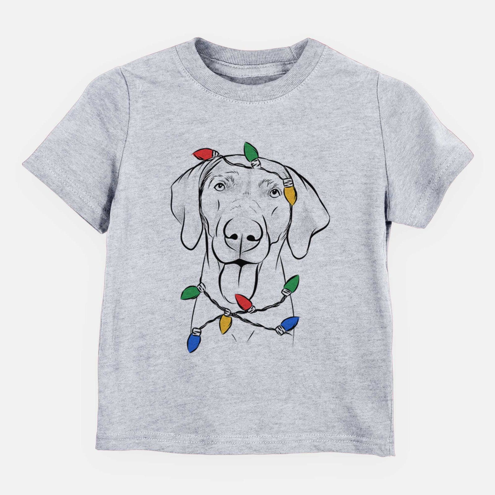 Christmas Lights Jackson the Weimaraner - Kids/Youth/Toddler Shirt