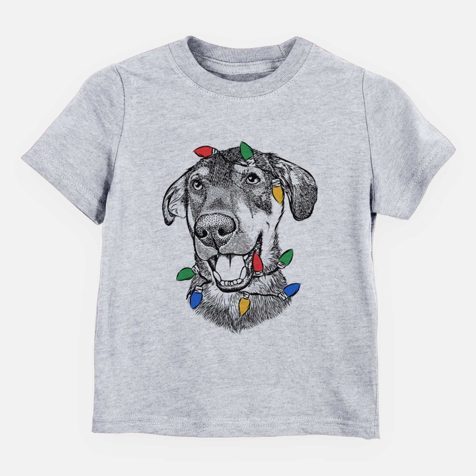 Christmas Lights Jet the Mixed Breed - Kids/Youth/Toddler Shirt