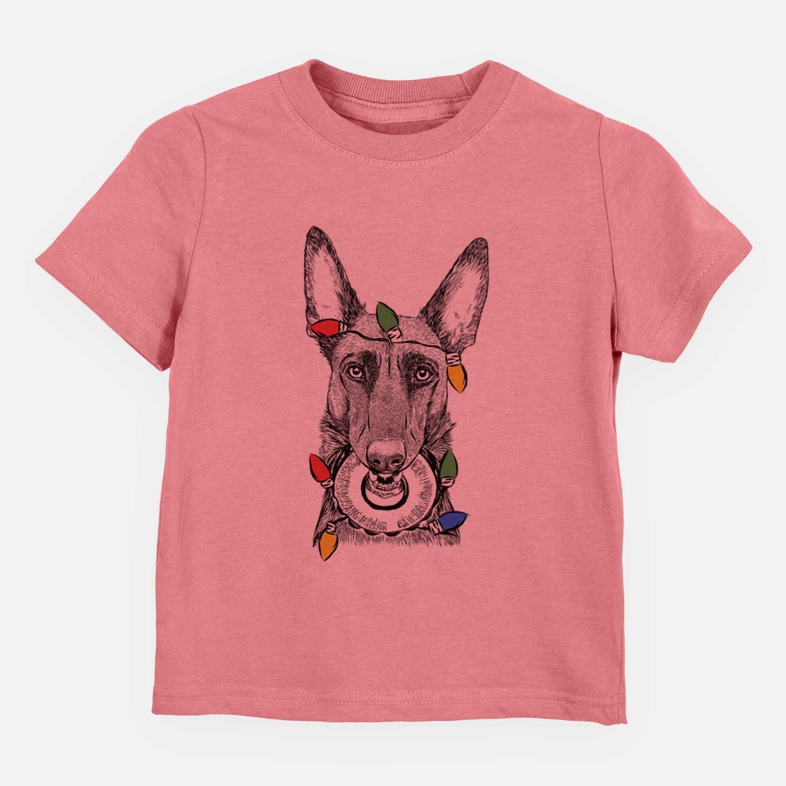 Christmas Lights Juno the Belgian Malinois - Kids/Youth/Toddler Shirt