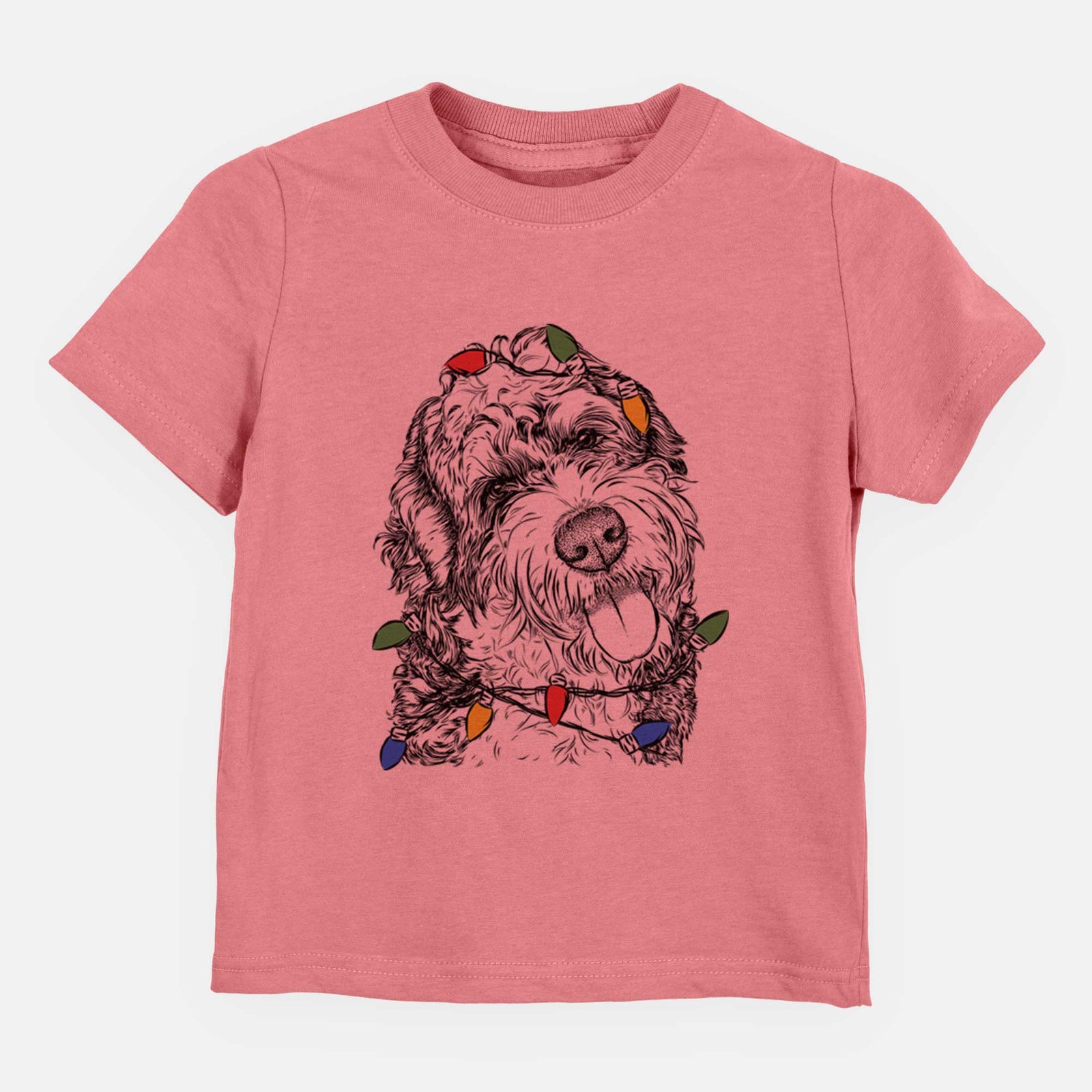 Christmas Lights Kaci the Bernedoodle - Kids/Youth/Toddler Shirt