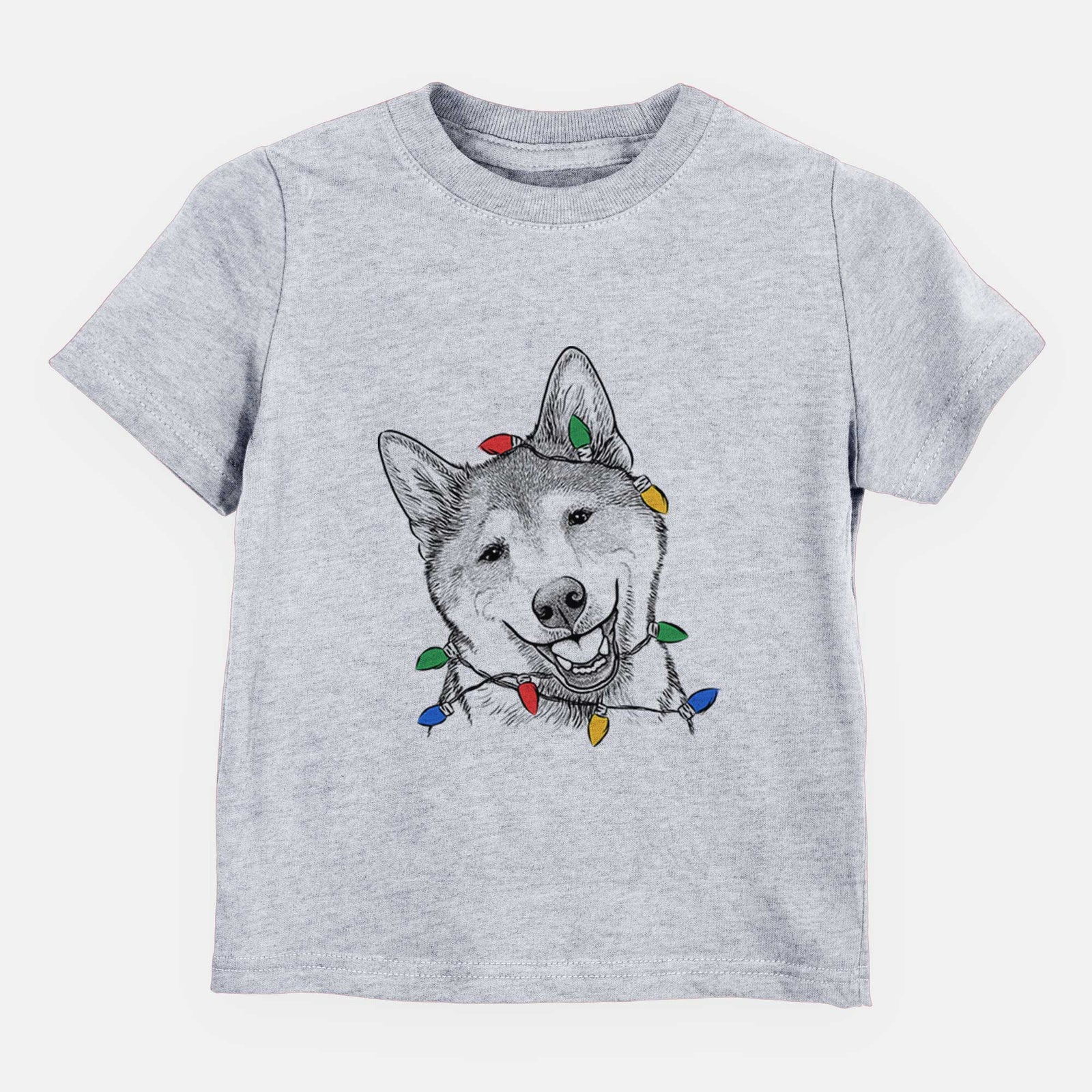 Christmas Lights Koby the Shiba Inu - Kids/Youth/Toddler Shirt