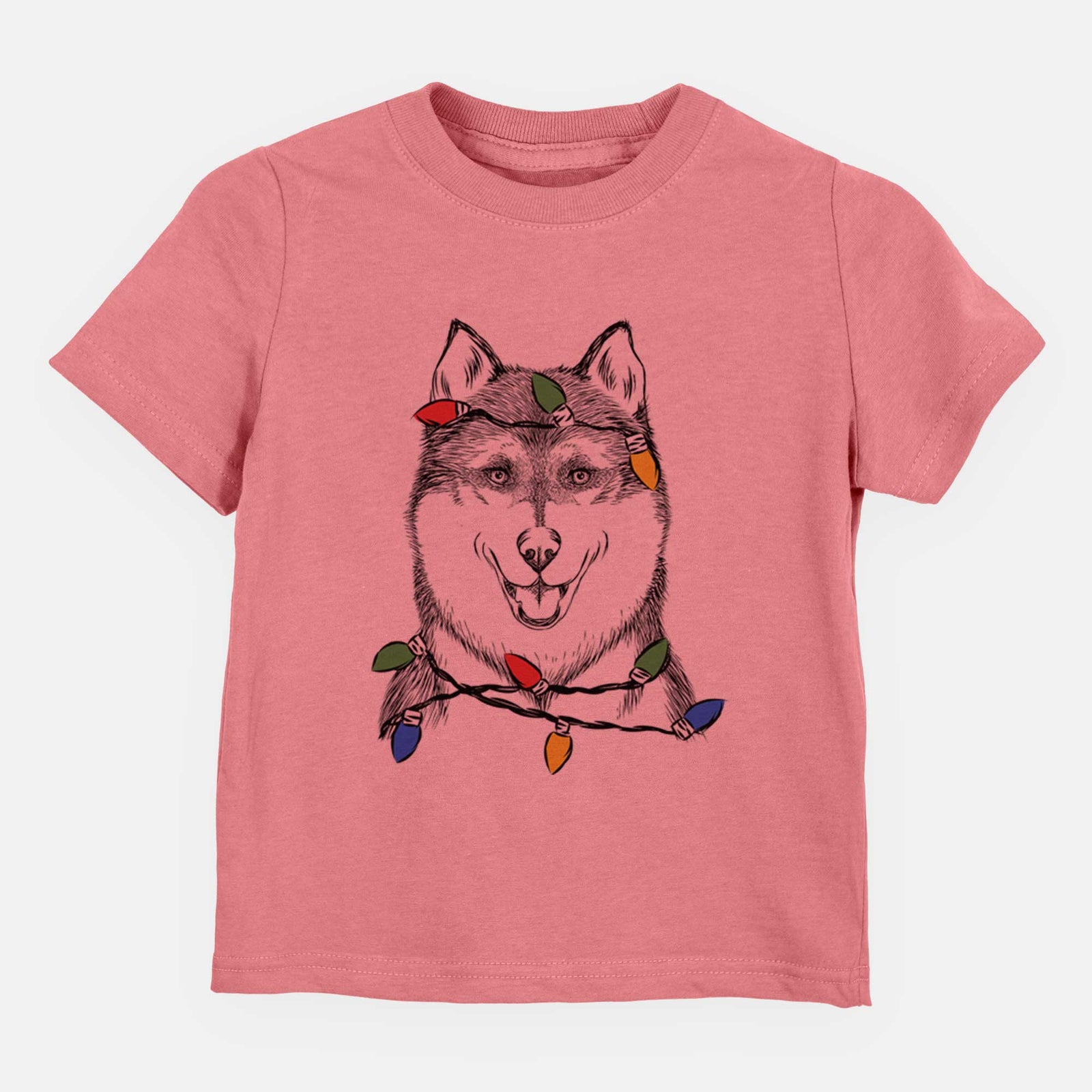 Christmas Lights Koda the Siberian Husky - Kids/Youth/Toddler Shirt