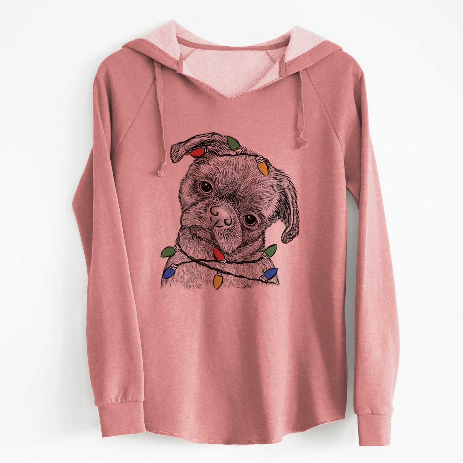 Christmas Lights Koko the Shih Tzu - Cali Wave Hooded Sweatshirt