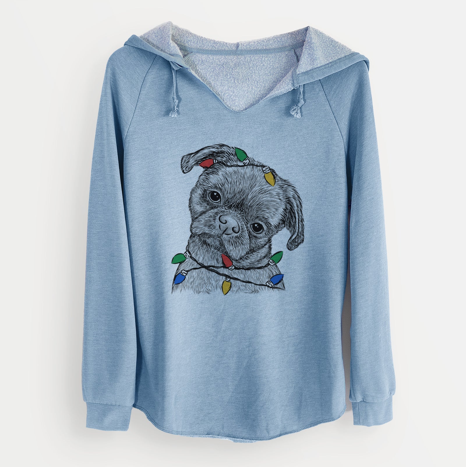 Christmas Lights Koko the Shih Tzu - Cali Wave Hooded Sweatshirt