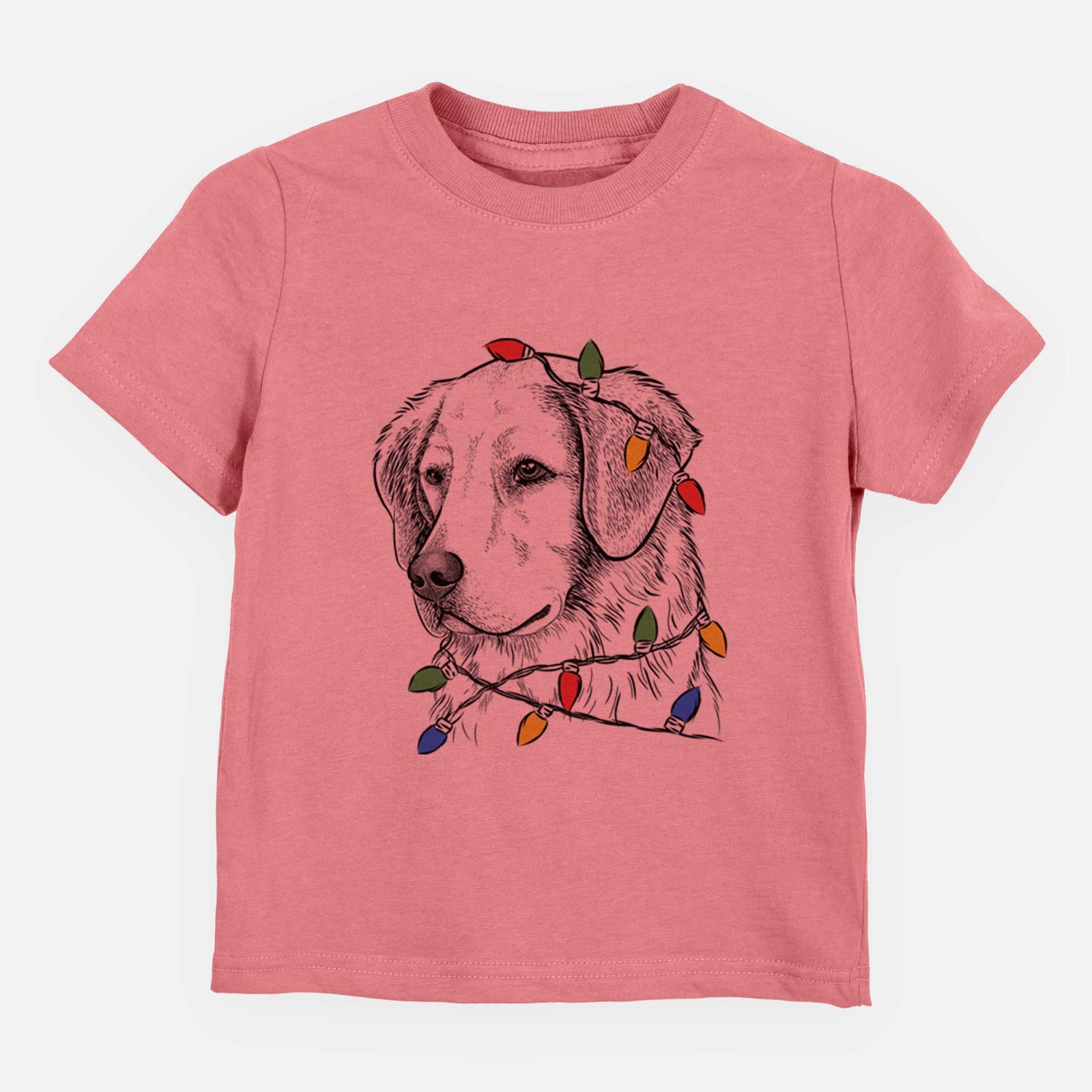 Christmas Lights Kula the Golden Retriever - Kids/Youth/Toddler Shirt
