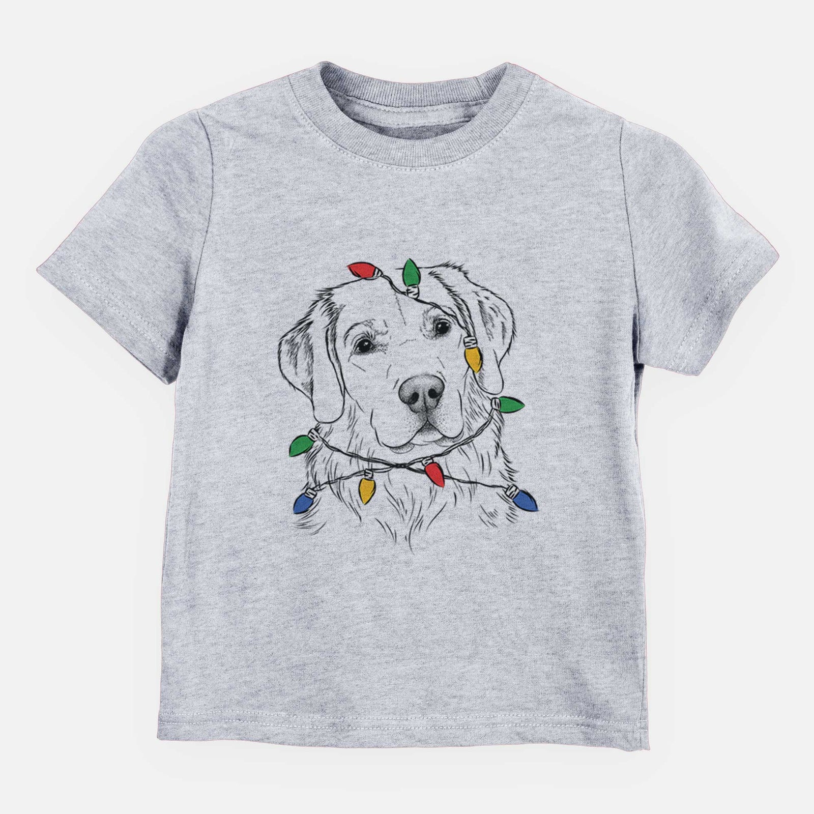 Christmas Lights Kula the Golden Retriever - Kids/Youth/Toddler Shirt