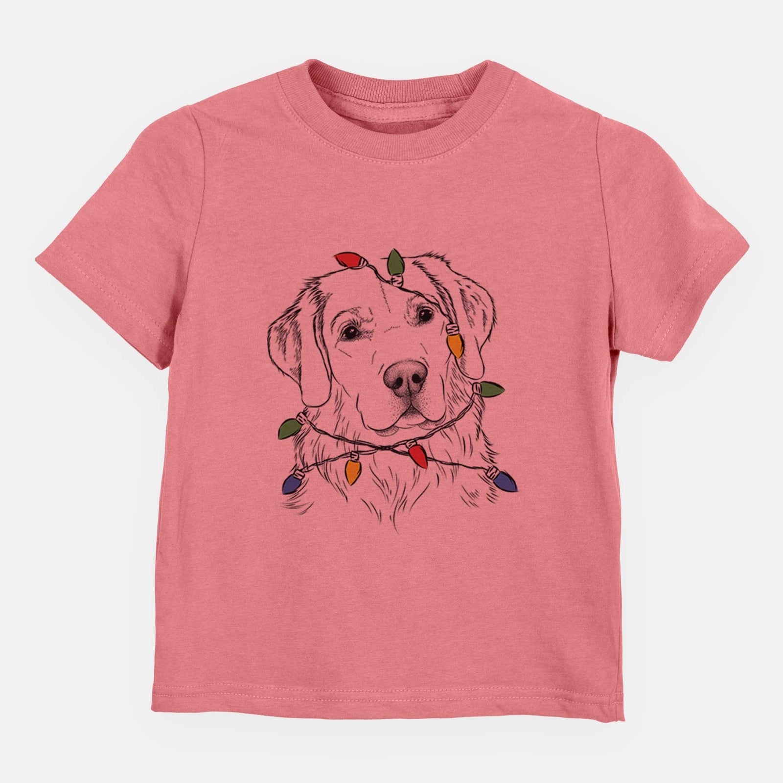 Christmas Lights Kula the Golden Retriever - Kids/Youth/Toddler Shirt