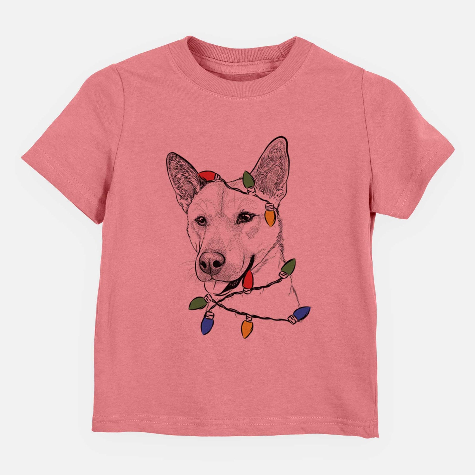 Christmas Lights Kulfi the Jindo Shiba Inu Mix - Kids/Youth/Toddler Shirt