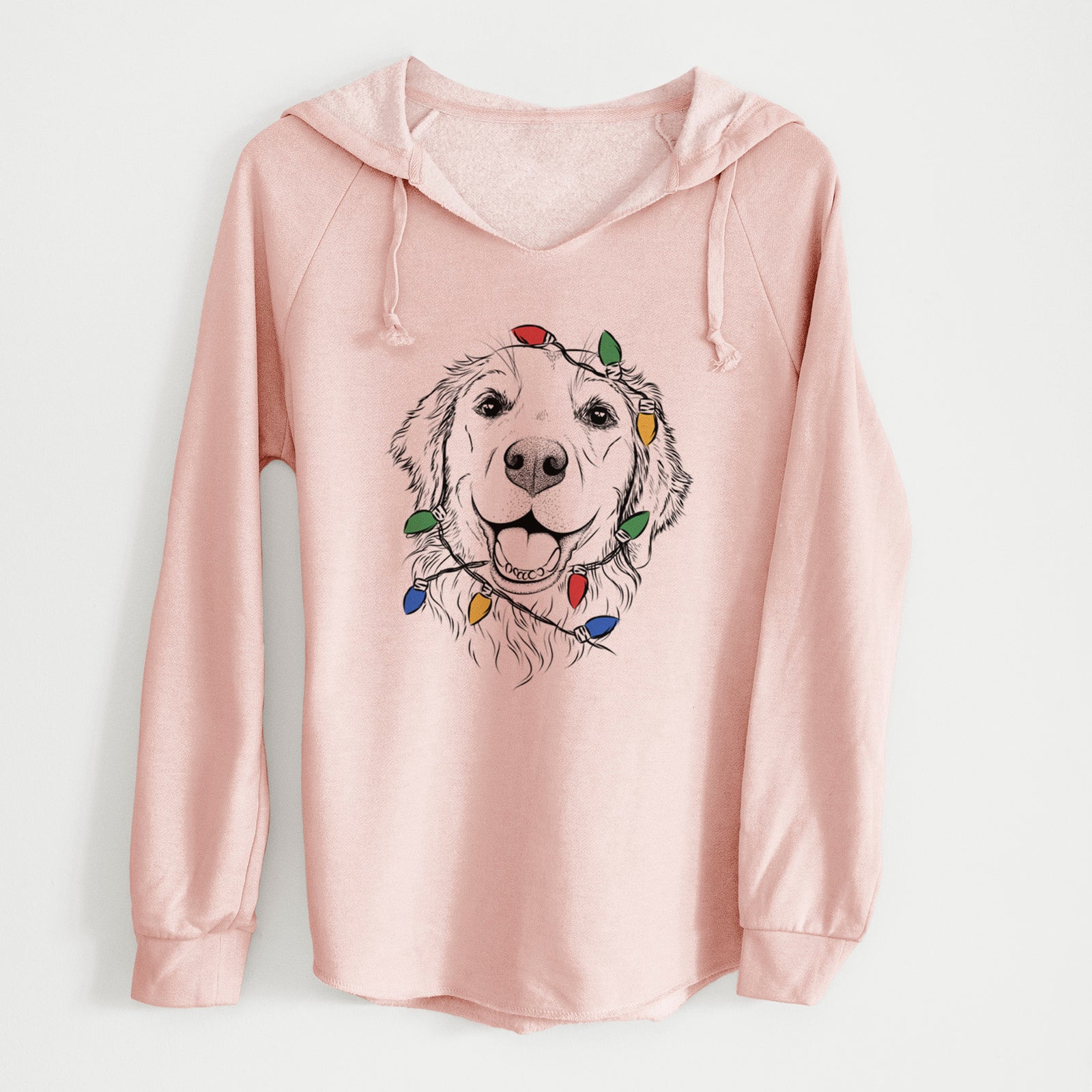 Christmas Lights Legend the Golden Retriever - Cali Wave Hooded Sweatshirt