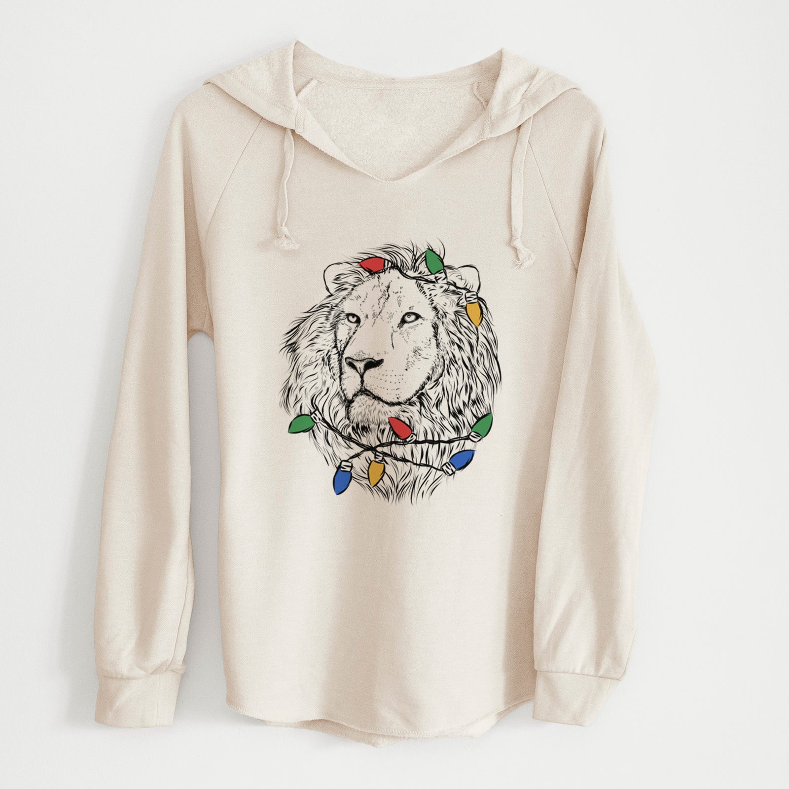 Christmas Lights Lenny the Lion - Cali Wave Hooded Sweatshirt