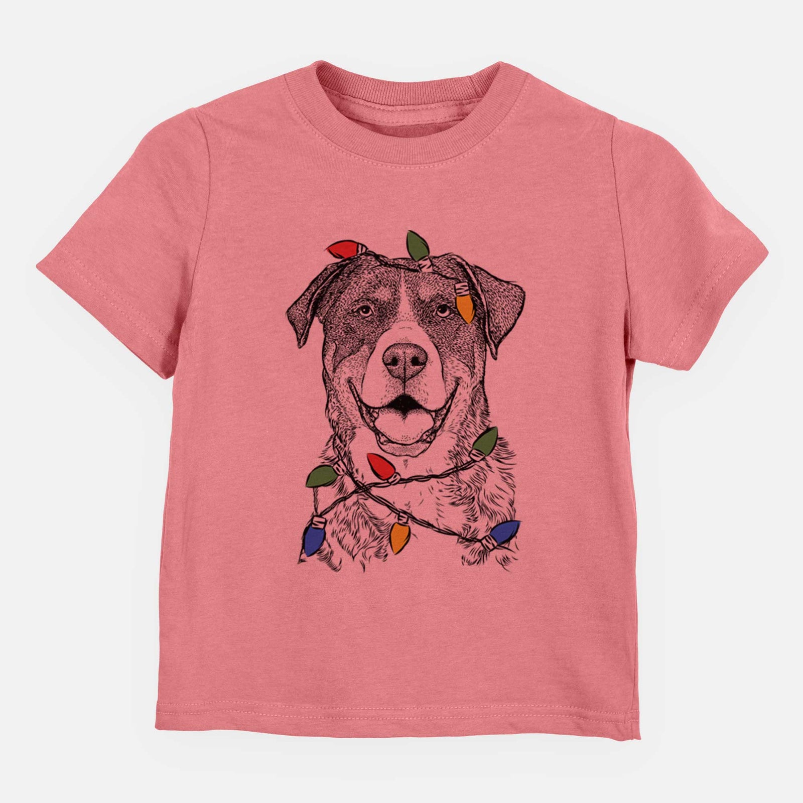 Christmas Lights Leon the Greater Swiss Mountain Dog - Kids/Youth/Toddler Shirt
